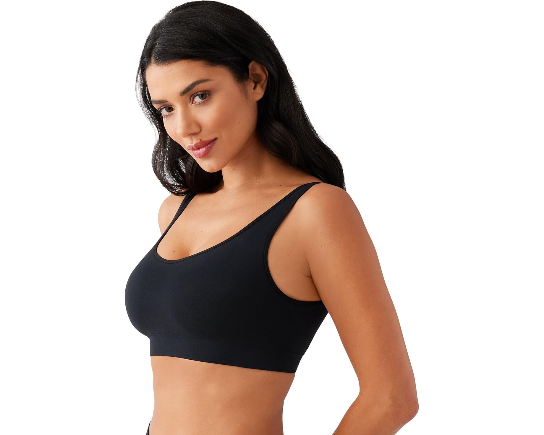 (取寄) ワコール レディース フィーリング フレキシブル シームレス フル バステッド ブラレット Wacoal women Feeling Flexible Seamless Full Busted Bralette Black｜スウィートラグ