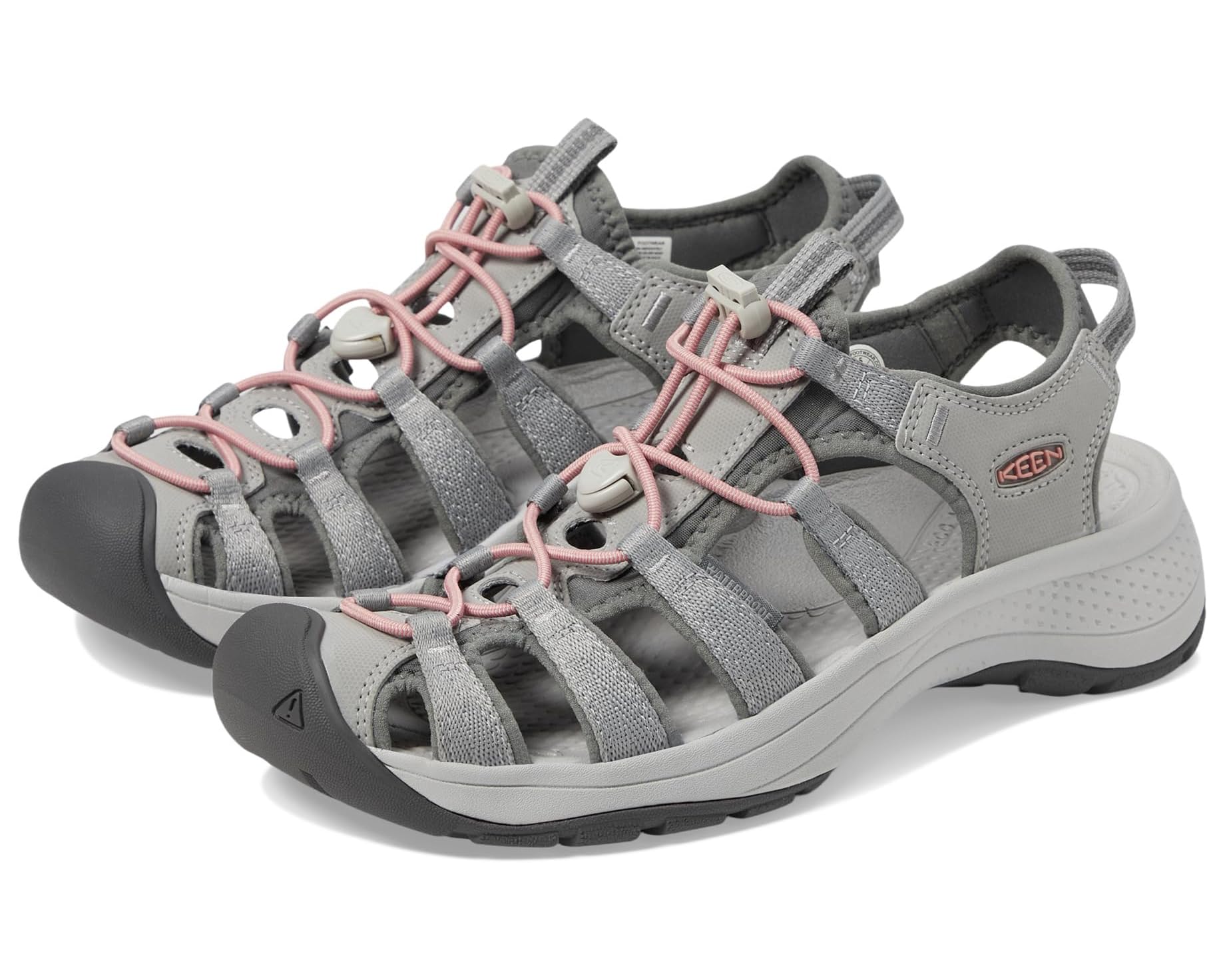 (取寄) キーン レディース アストリア ウェスト サンダル KEEN women Astoria West Sandal Gray/Coral|スウィートラグ