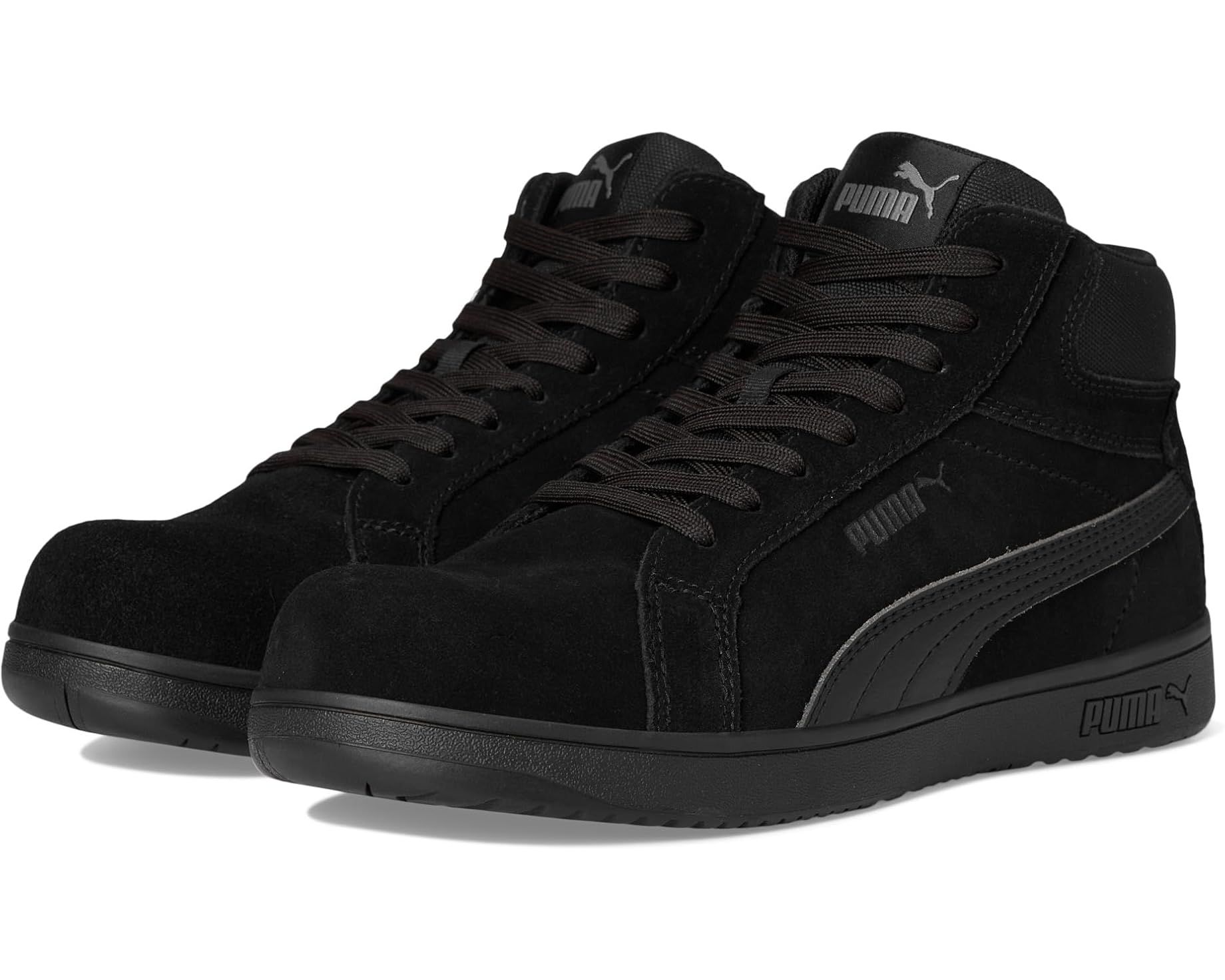 (取寄) プーマ セーフティー メンズ アイコニック スエード ミッド エー PUMA Safety men Iconic Suede Mid EH Black/Black/Black｜スウィートラグ 27,313円