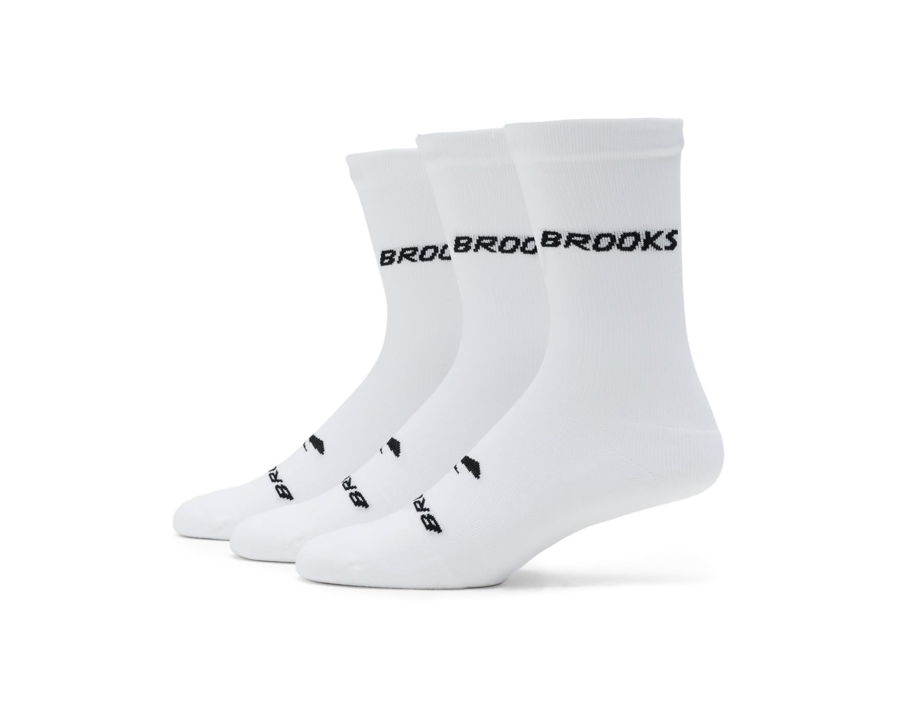 (取寄) ブルックス メンズ ラン-イン クルー 3-パック Brooks men Run-In Crew 3-Pack White/Brooks｜スウィートラグ