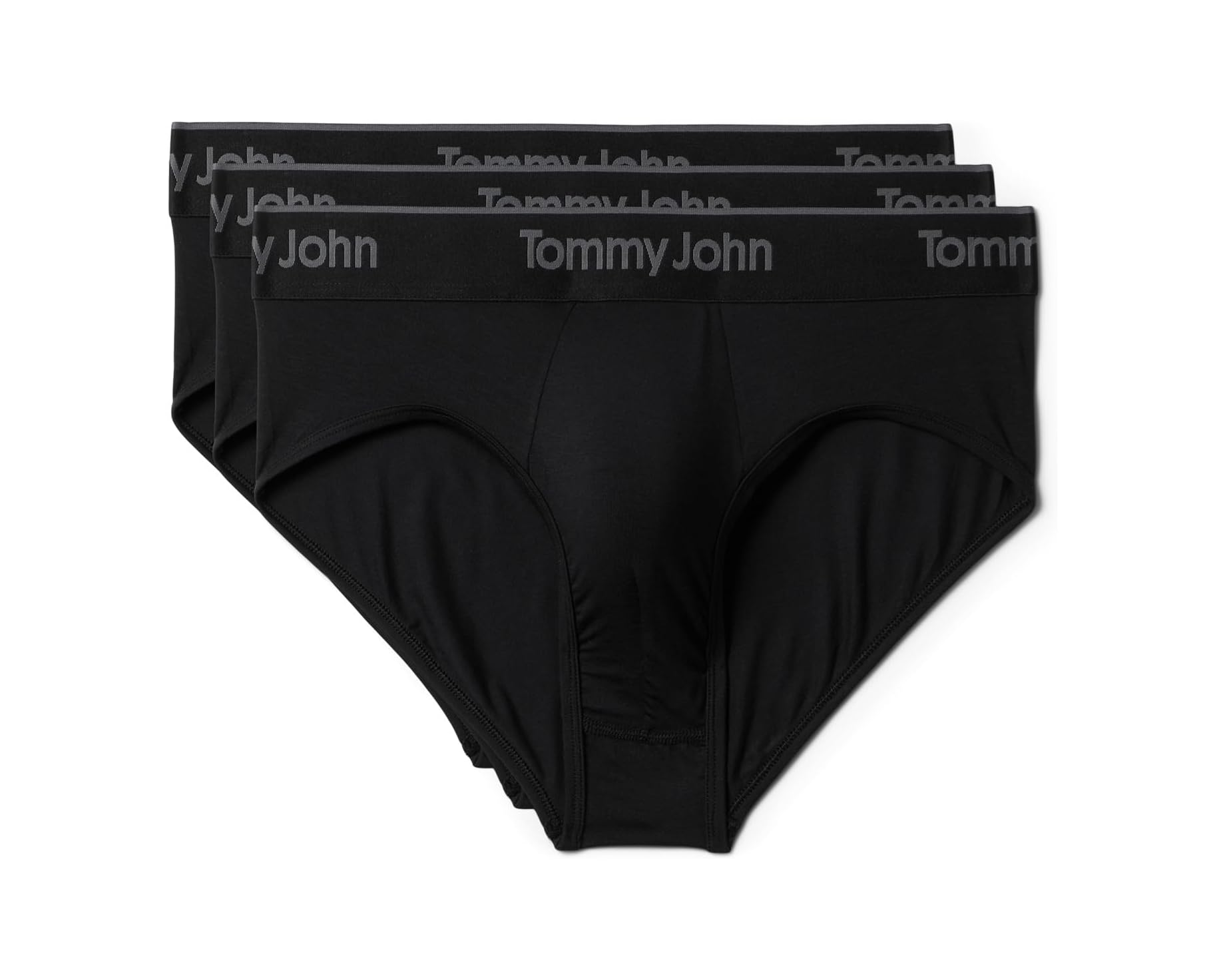 (取寄) トミー ジョン メンズ セカンド スキン モーダル ブリーフ 3-パック Tommy John men Second Skin Modal Brief 3-Pack Black｜スウィートラグ