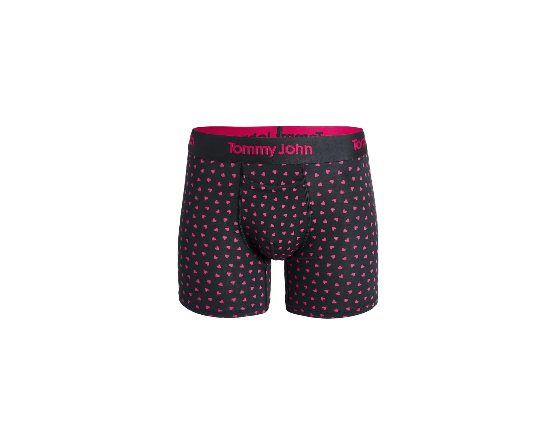 (取寄) トミー ジョン メンズ セカンド スキン モーダル ボクサー ブリーフ Tommy John men Second Skin Modal 4" Boxer Brief Black Charming Hearts｜スウィートラグ