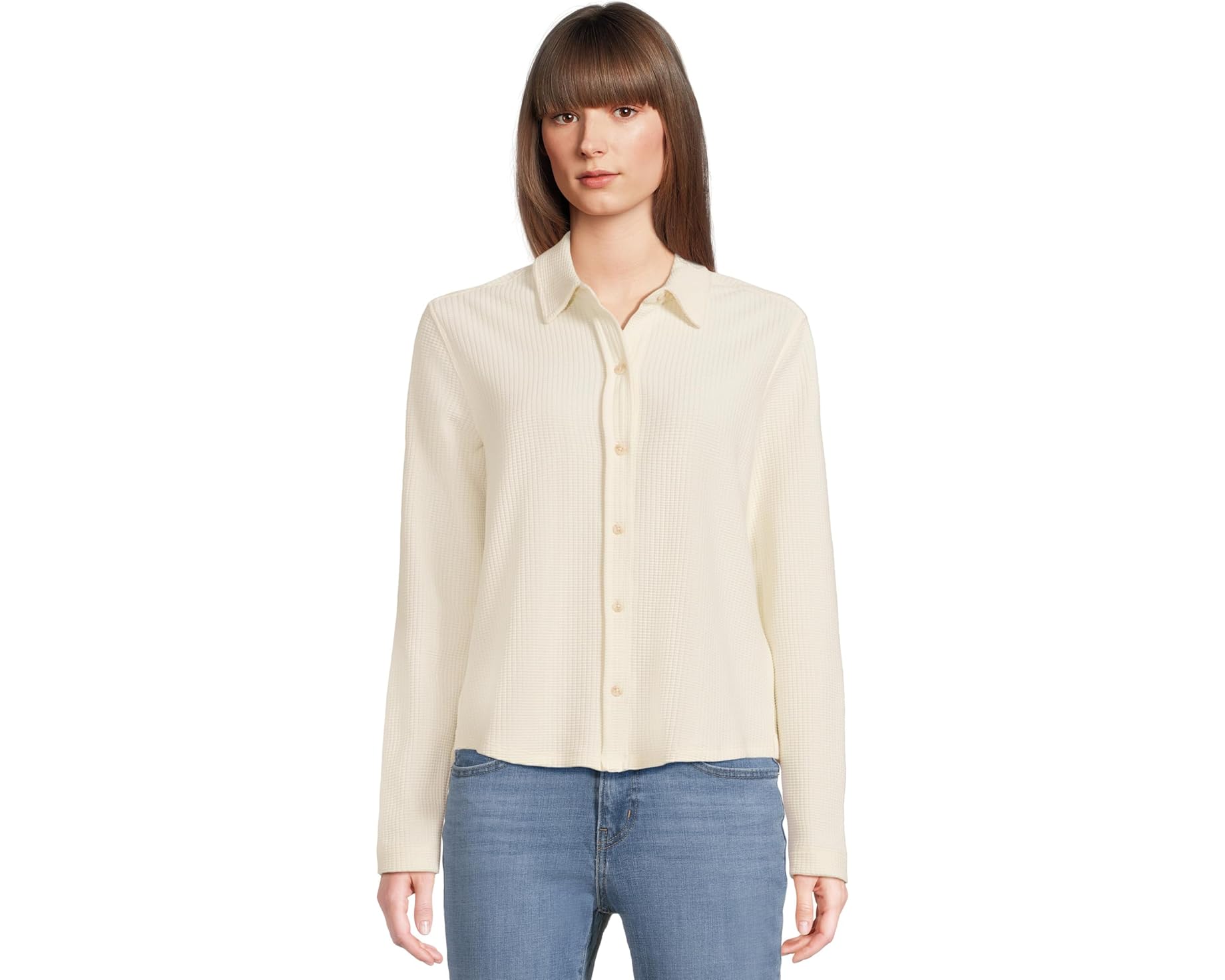 (取寄) リラ P レディース カラード ボタン ダウン Lilla P women Collared Button Down Ecru|スウィートラグ