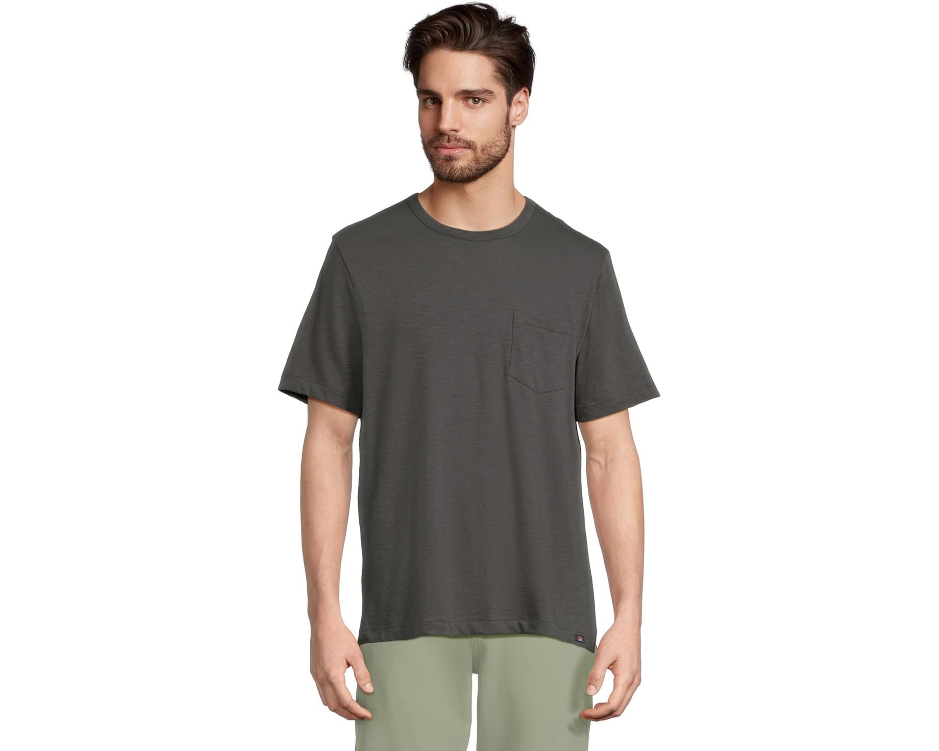 (取寄) ファリティ メンズ サンウォッシュド ポケット ティー Faherty men Sunwashed Pocket Tee Graphite|スウィートラグ