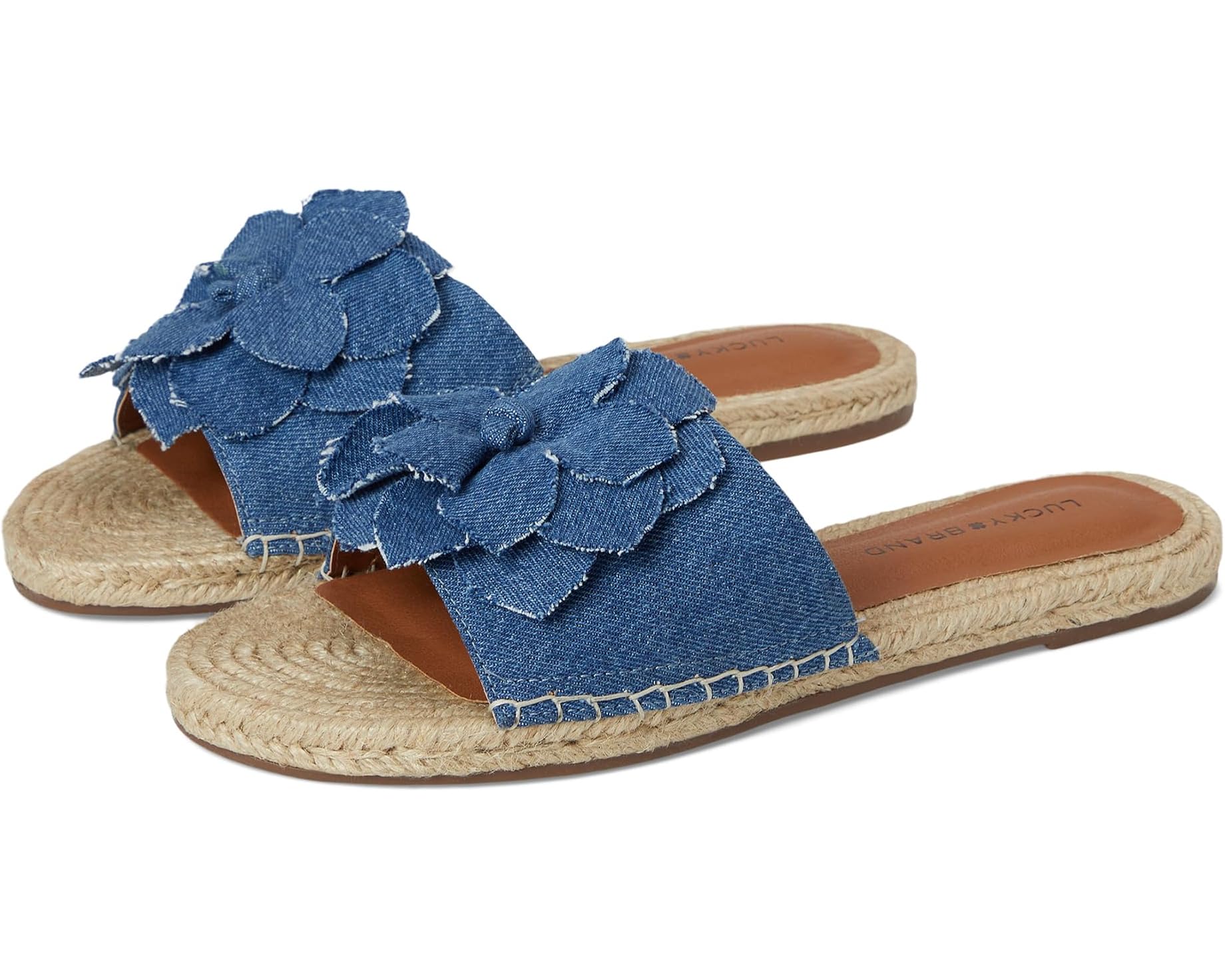 (取寄) ラッキーブランド レディース フローラル フラッツ サンダル Lucky Brand women Biricha Floral Flat Sandals Medium｜スウィートラグ