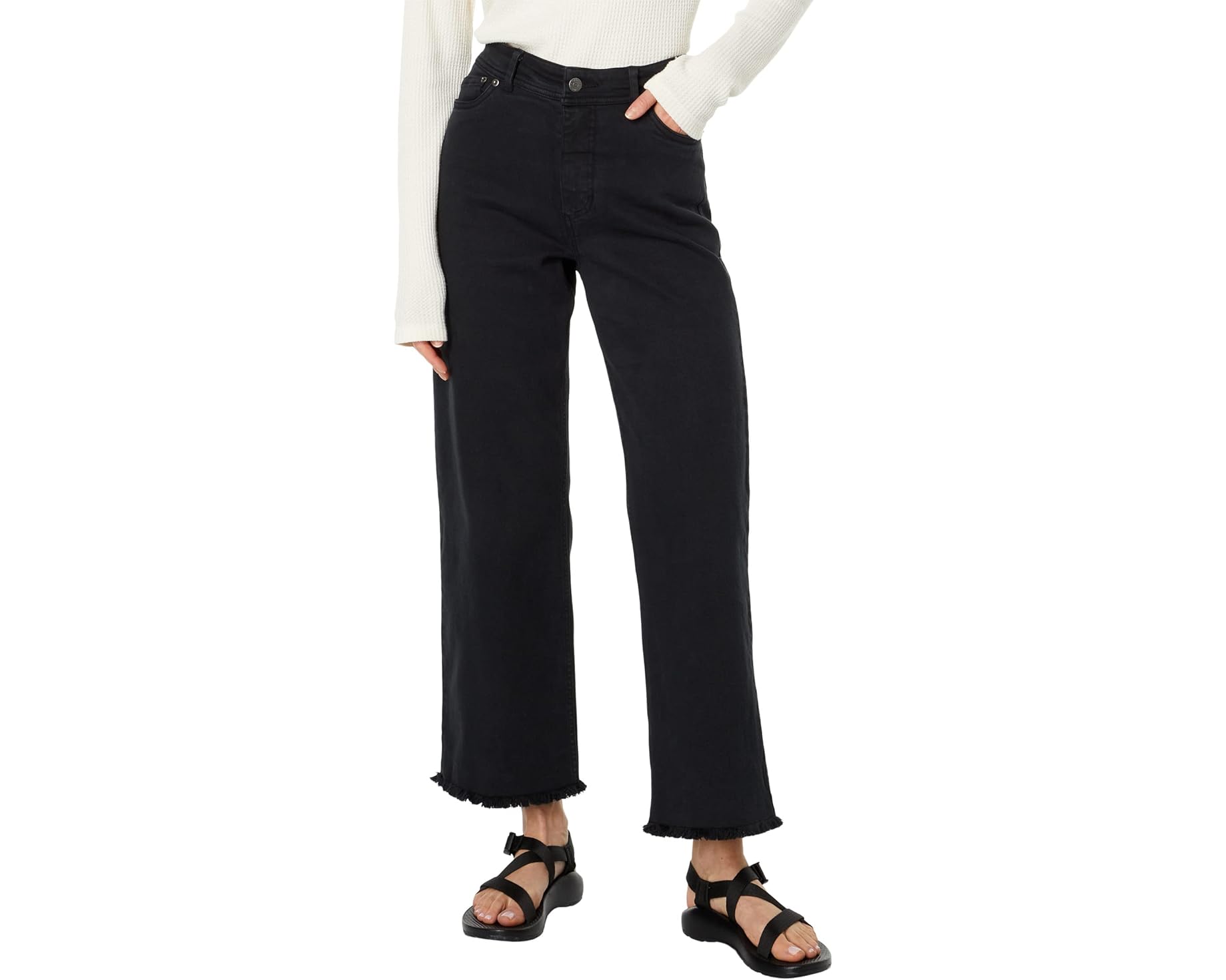 (取寄) レディース バルサム カットオフ ジーンズ Toad&amp;Co women Balsam Cutoff Jeans Washed Black｜スウィートラグ