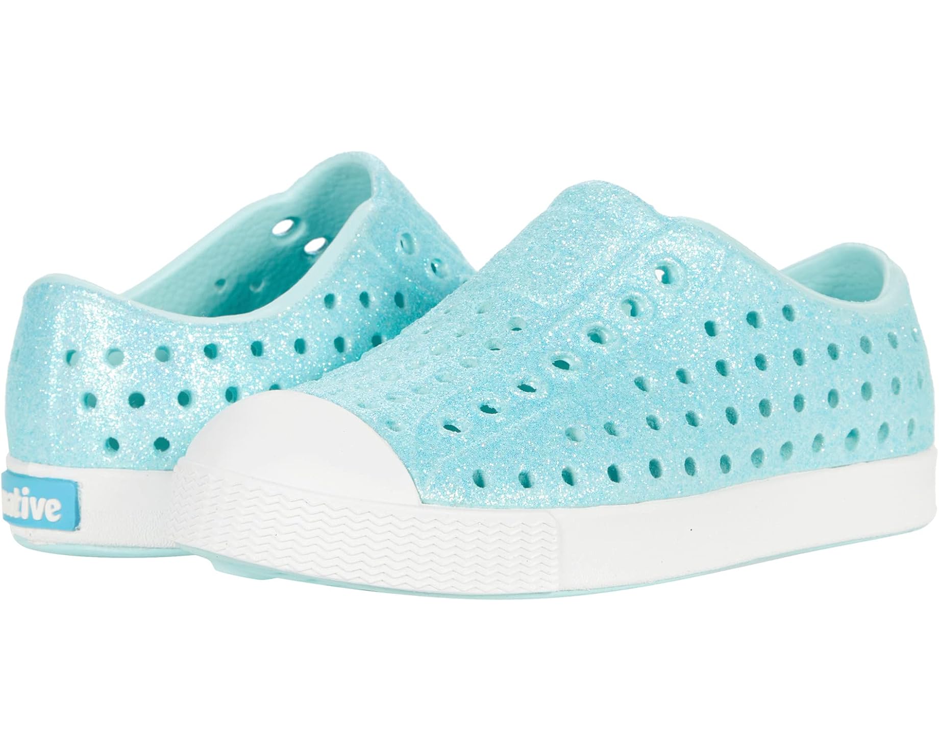 (取寄) ネイティブシューズ キッズ ジェファーソン (トドラー) Native Shoes kids Jefferson Bio-Bling (Toddler) Piedmont Bling/Shell White｜スウィートラグ