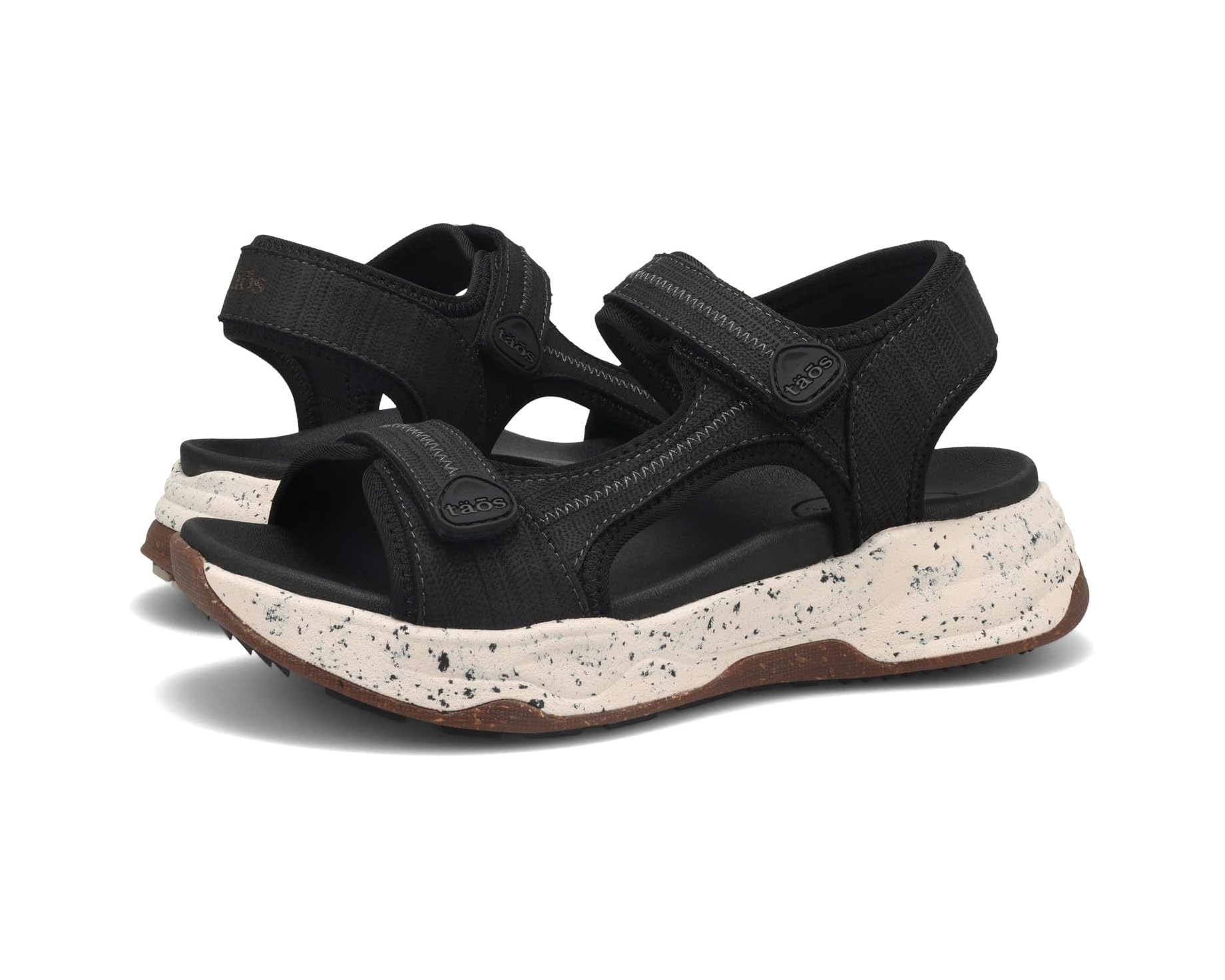 (取寄) タオス フットウェア レディース スーパー サイド Taos Footwear women Super Side Black Emboss|スウィートラグ