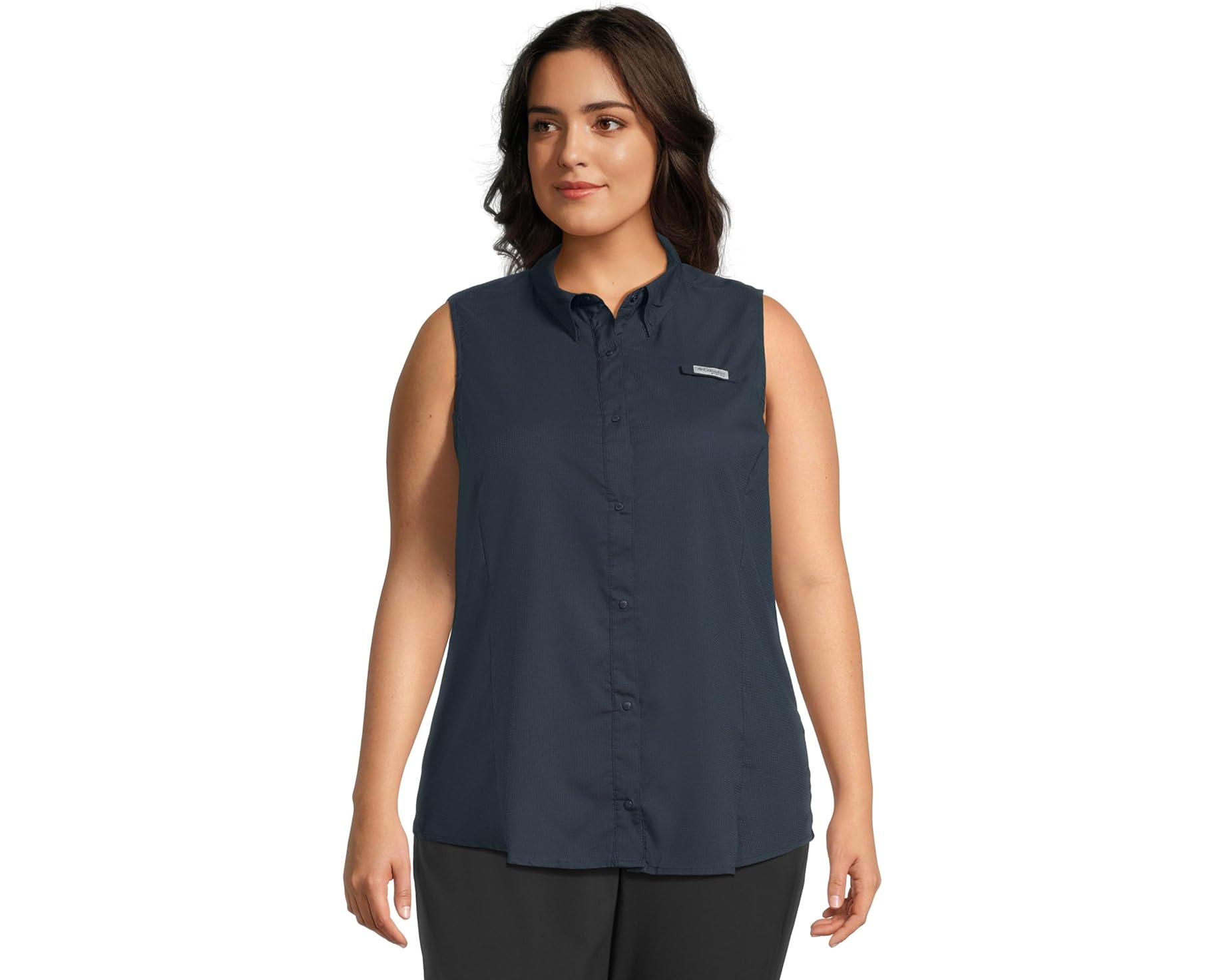 (取寄) コロンビア レディース プラス サイズ タミアミ スリーブレス シャツ Columbia women Plus Size Tamiami Sleeveless Shirt Collegiate Navy｜スウィートラグ