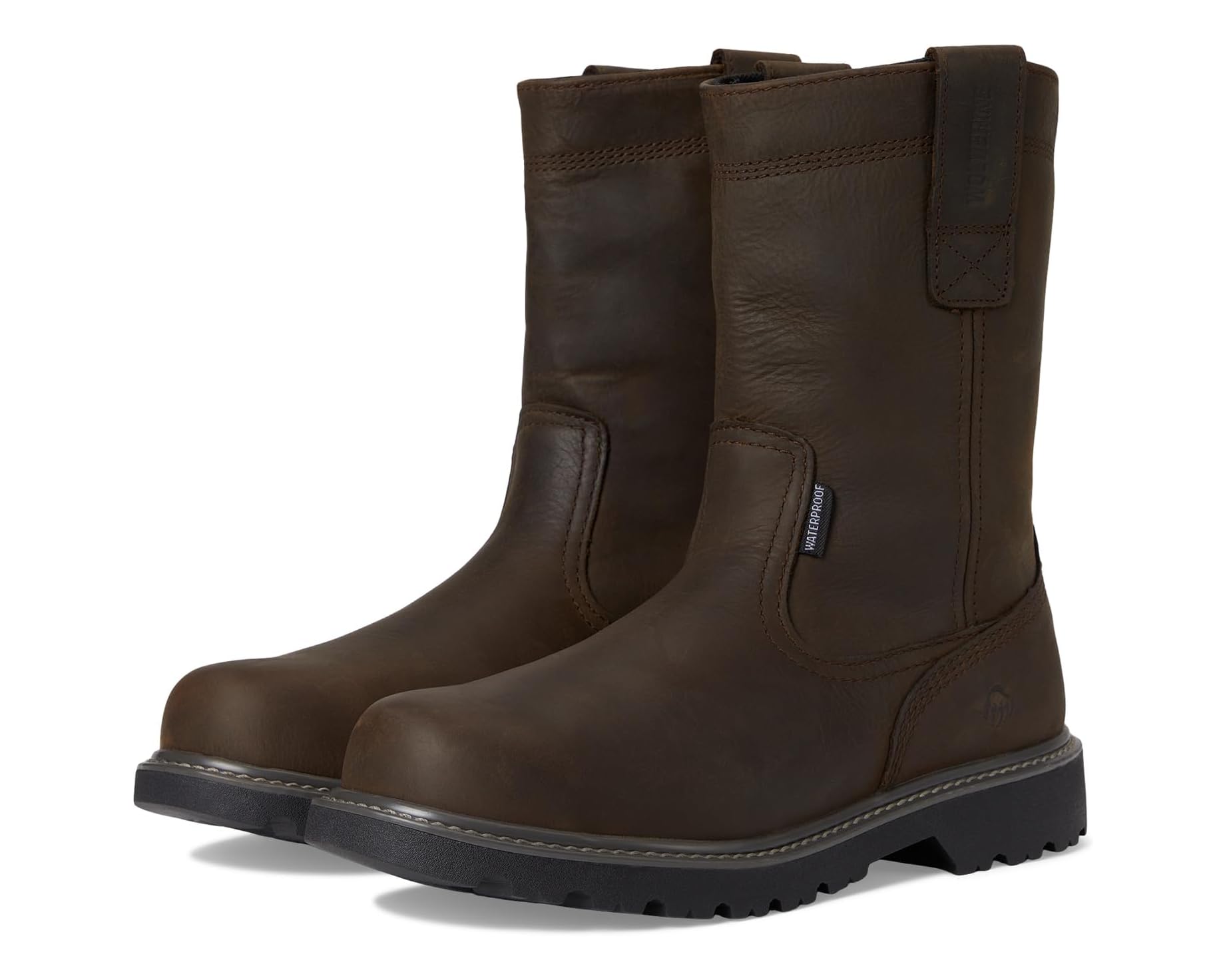 (取寄) ウルヴァリン メンズ フロアハンド ウェリー スティール トゥ Wolverine men Floorhand Welly 10" Steel Toe Dark Brown|スウィートラグ