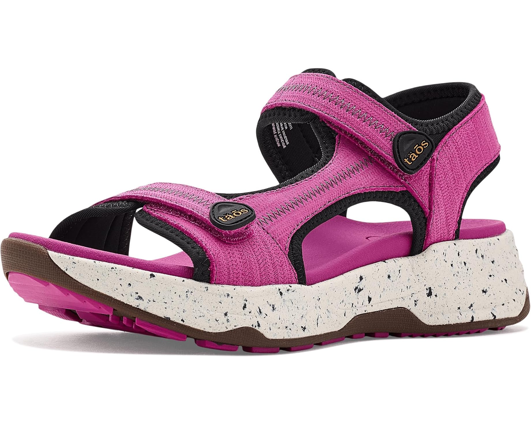 (取寄) タオス フットウェア レディース スーパー サイド Taos Footwear women Super Side Fuscia Emboss|スウィートラグ