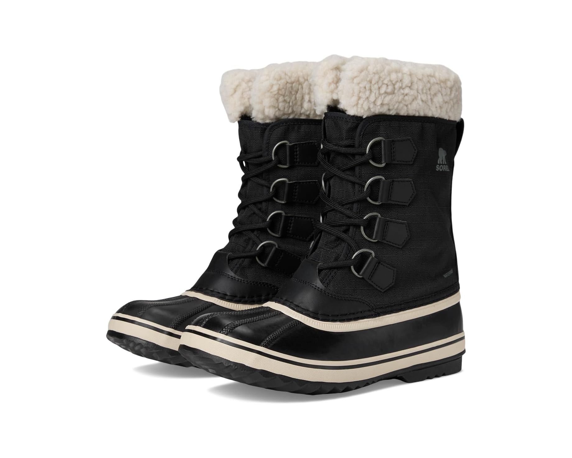 (取寄) ソレル レディース ウィンター カーニバル ウォータープルーフ SOREL women Winter Carnival Waterproof Black/Stone｜スウィートラグ