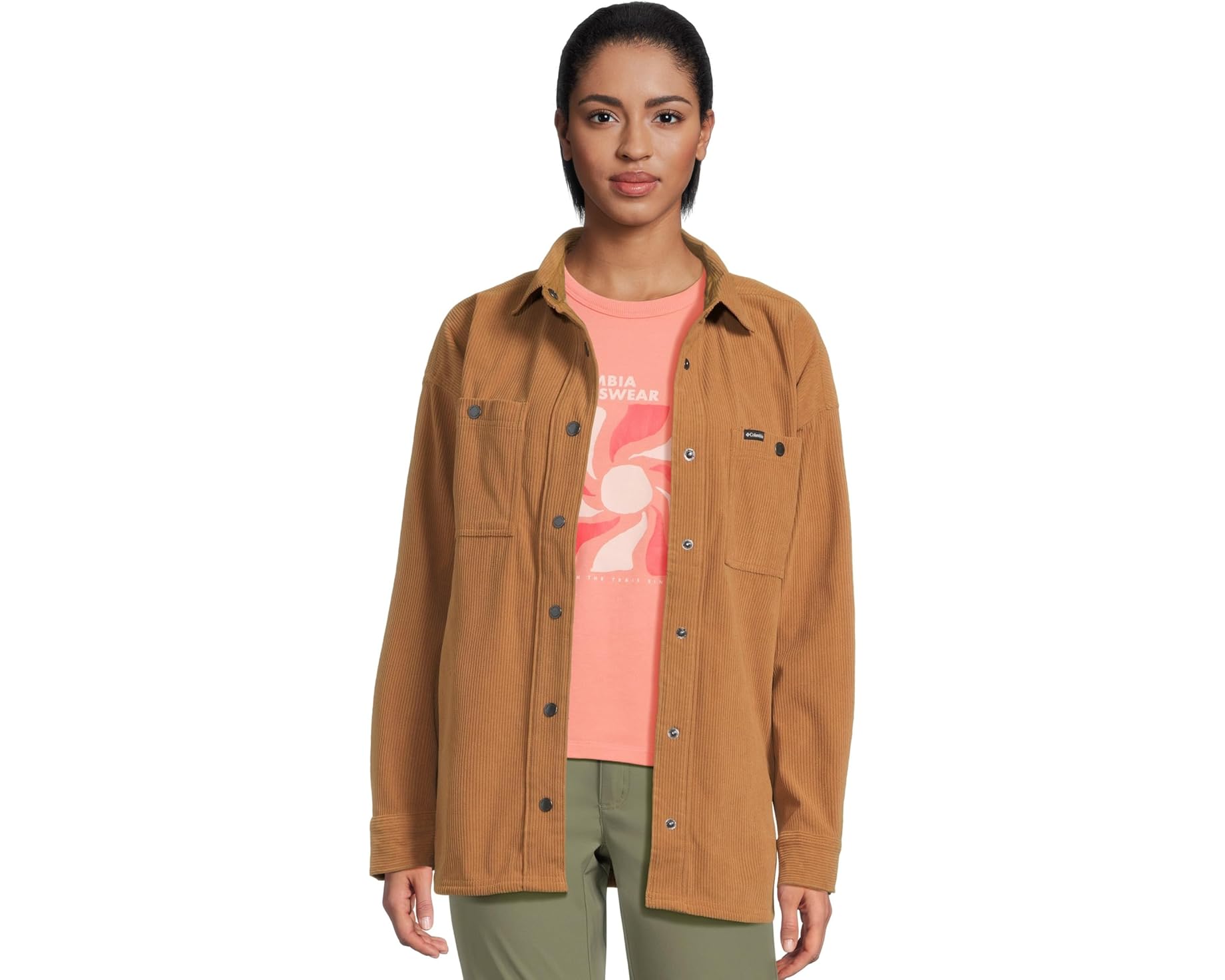 (取寄) コロンビア レディース ブルー ポイント クリーク シャツ ジャケット Columbia women Blue Point Creek Corduroy Shirt Jacket Camel Brown｜スウィートラグ 20,261円
