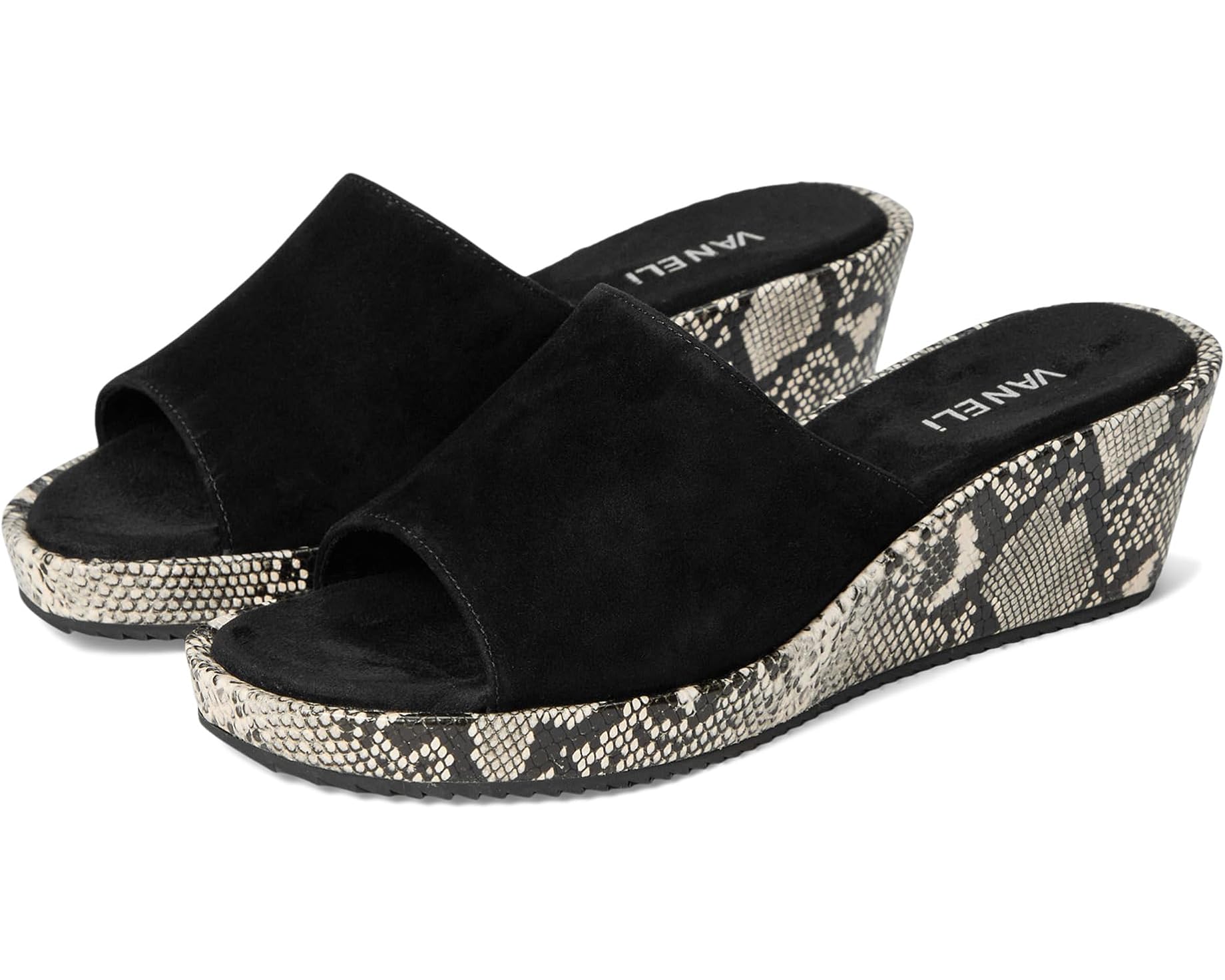 (取寄) ヴァネリ レディース カラ Vaneli women Calla Black Suede|スウィートラグ