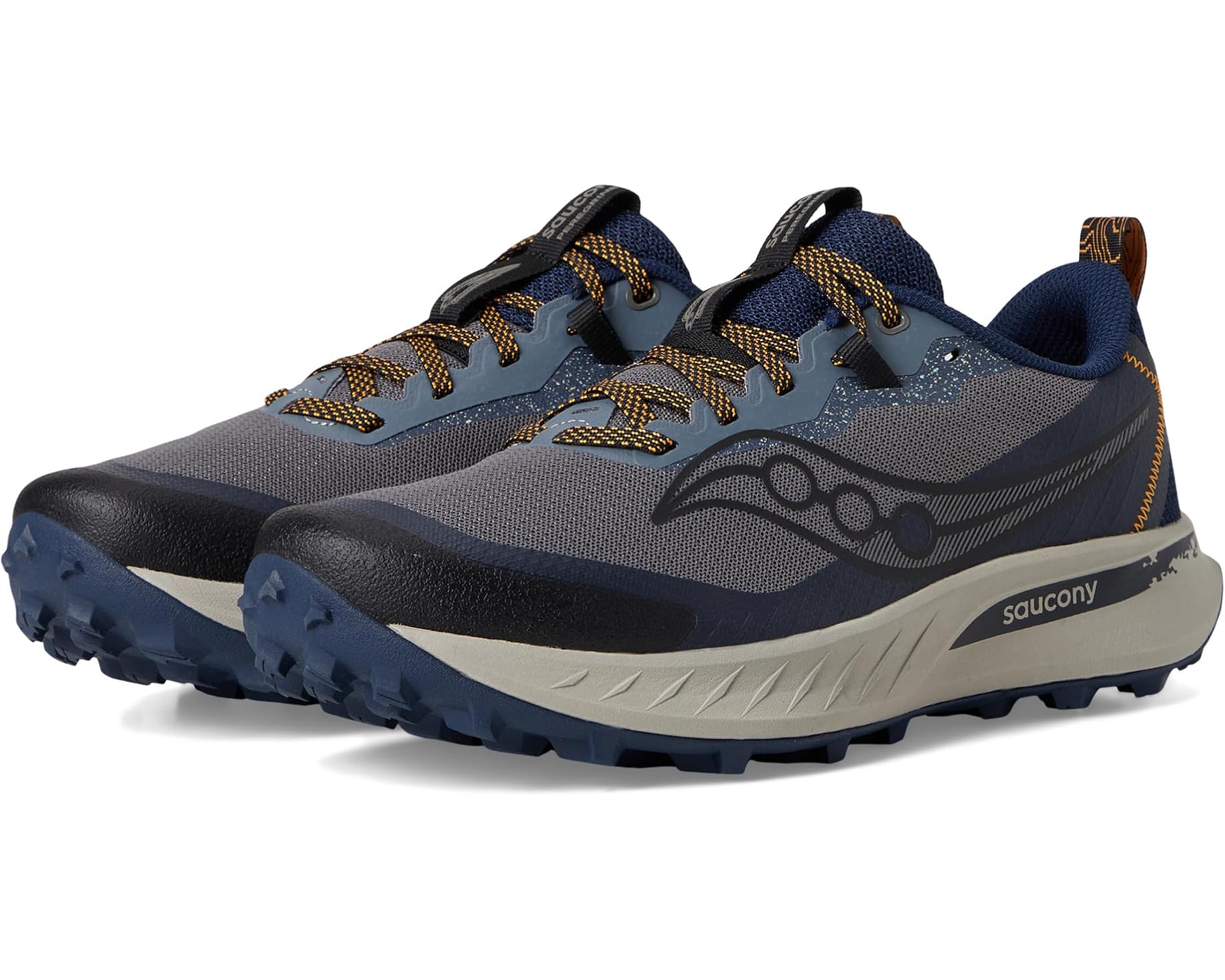 (取寄) サッカニー メンズ ペラグリン 15 Saucony men Peregrine 15 Cinder/Navy｜スウィートラグ