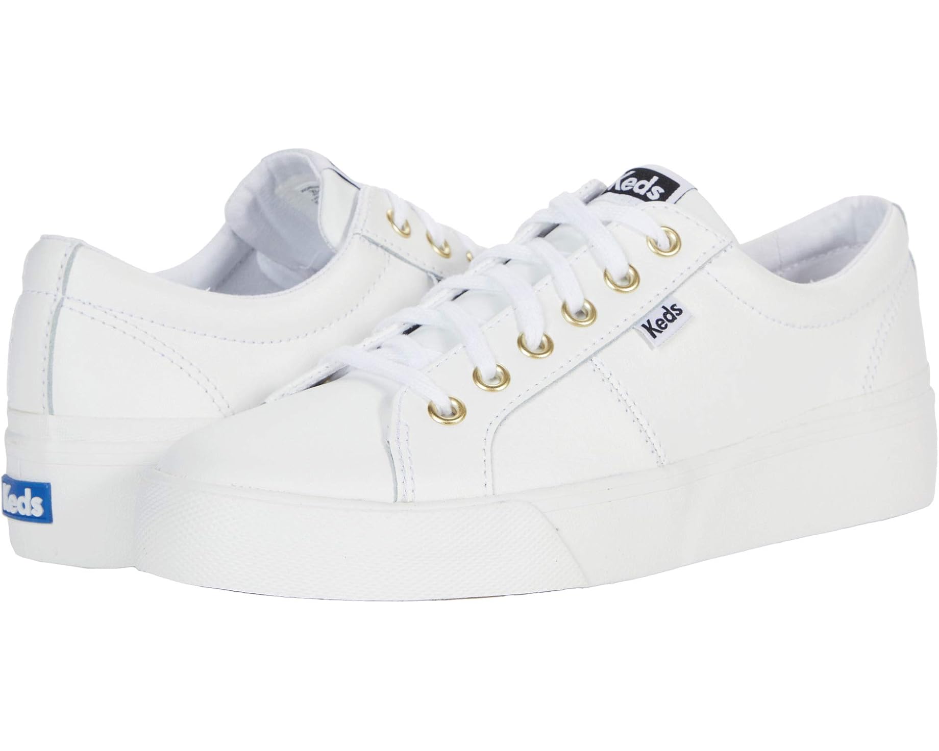 (取寄) ケッズ レディース ジャンプ キック デュオ レース-アップ Keds women Jump Kick Duo Lace-Up White/Gold｜スウィートラグ
