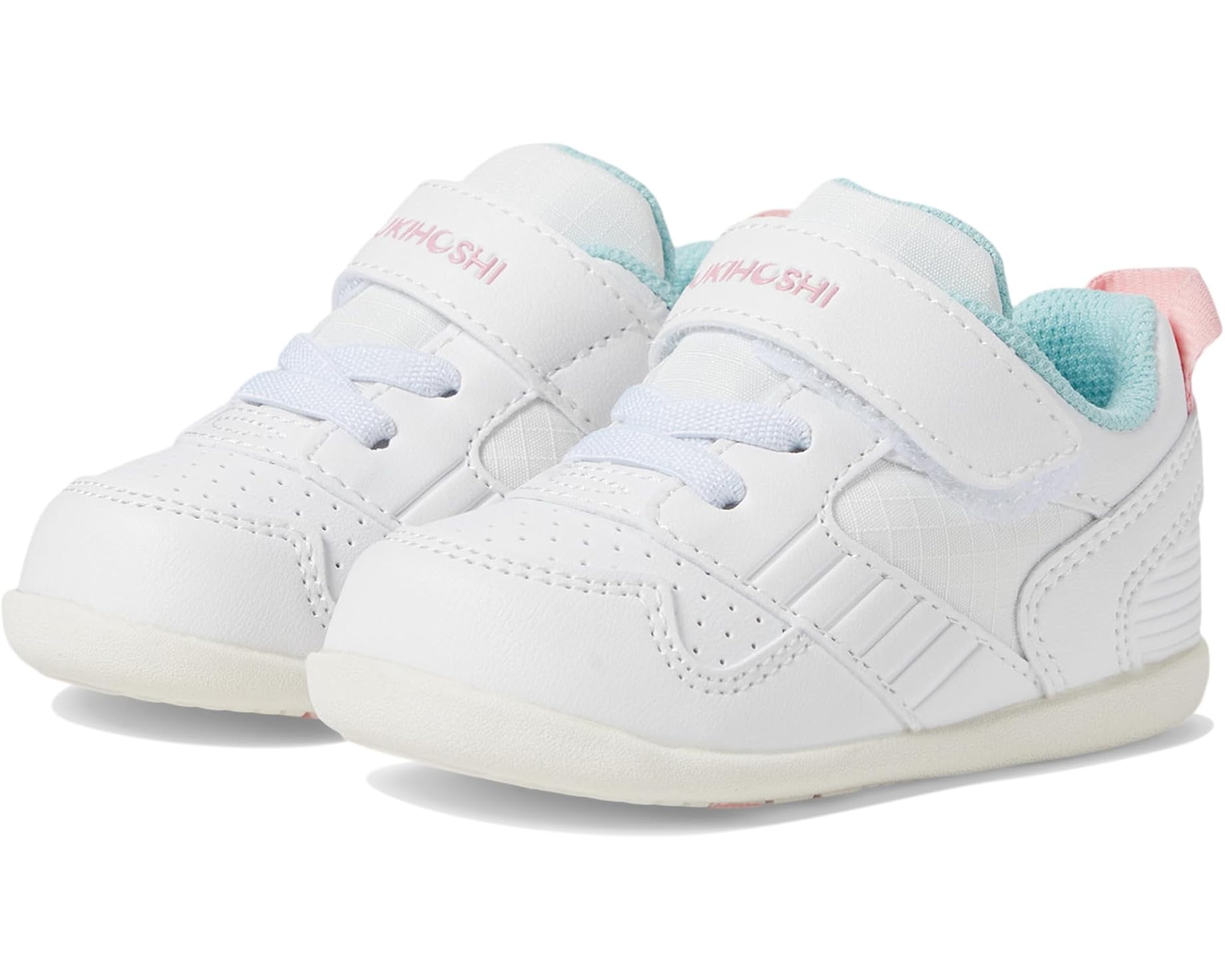 (取寄) キッズ B. レーザー (インファント/トドラー) Tsukihoshi kids B. Racer (Infant/Toddler) White/Pink｜スウィートラグ