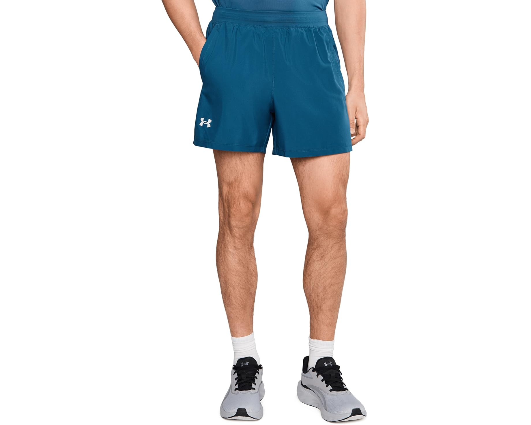 (取寄) アンダーアーマー メンズ ラウンチ ラン 5 インチ ショーツ Under Armour men Launch Run 5 Inch Shorts Wham Blue/Blue Haze/Reflective｜スウィートラグ