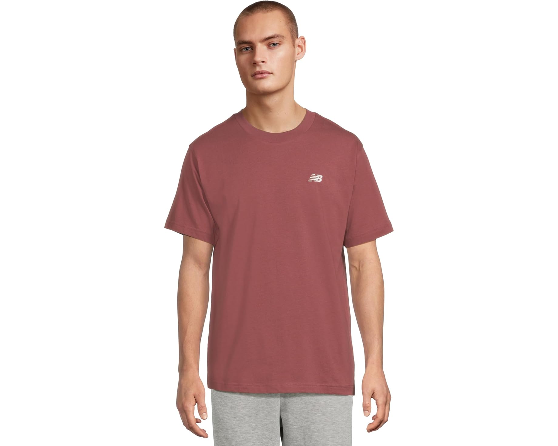 (取寄) ニューバランス メンズ スポーツ エッセンシャル コットン T-シャツ New Balance men Sport Essentials Cotton T-Shirt Washed Burgundy｜スウィートラグ 7,966円