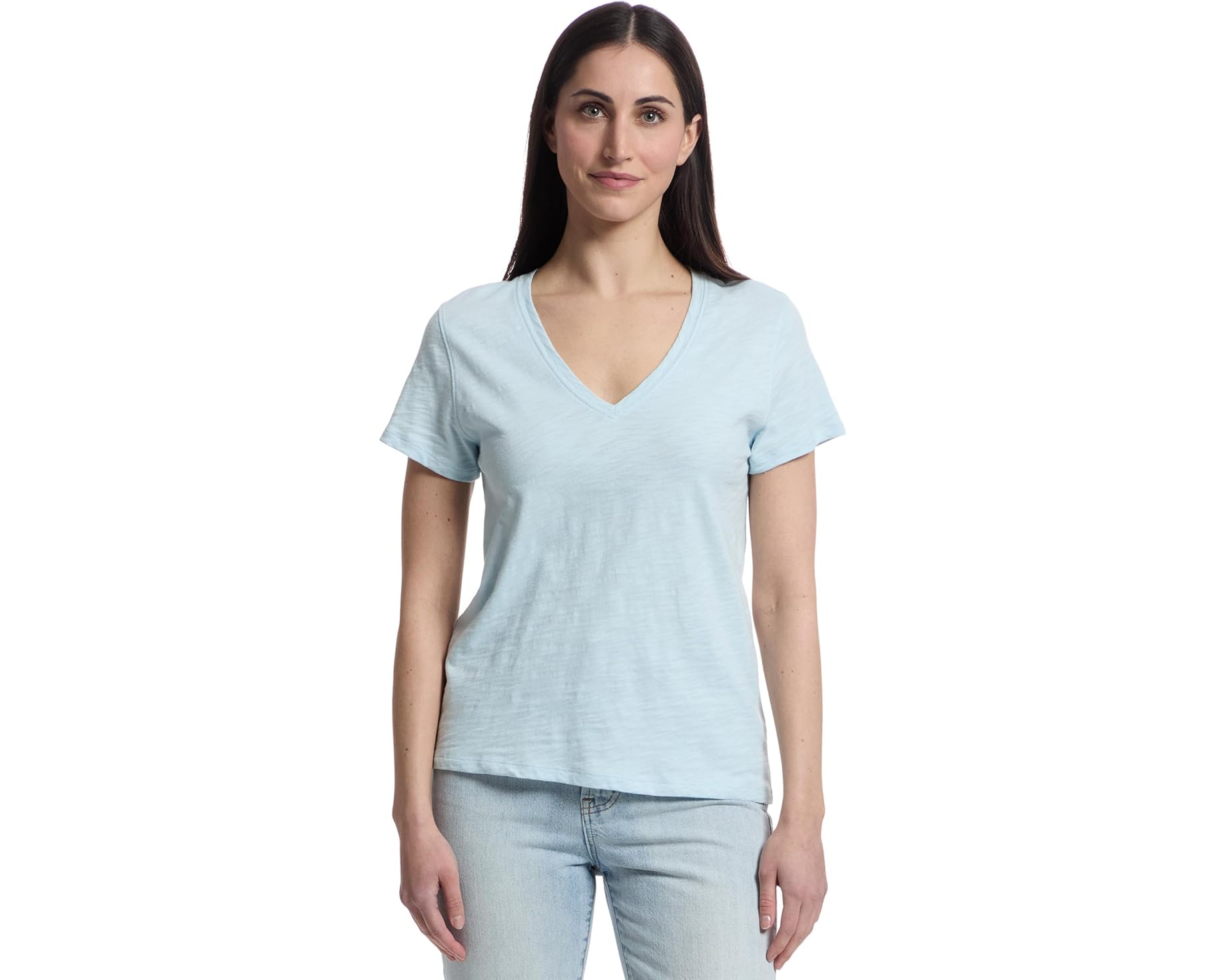 (取寄) リラ P レディース ショート スリーブ バック シーム V-ネック Lilla P women Short Sleeve Back Seam V-Neck Spa｜スウィートラグ