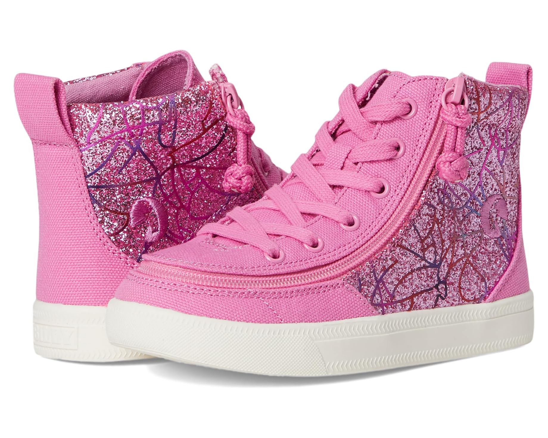 (取寄) ビリー フットウェア キッズ クラシック レース ハイ (トドラー) BILLY Footwear kids Classic Lace High (Toddler) Pink Print｜スウィートラグ