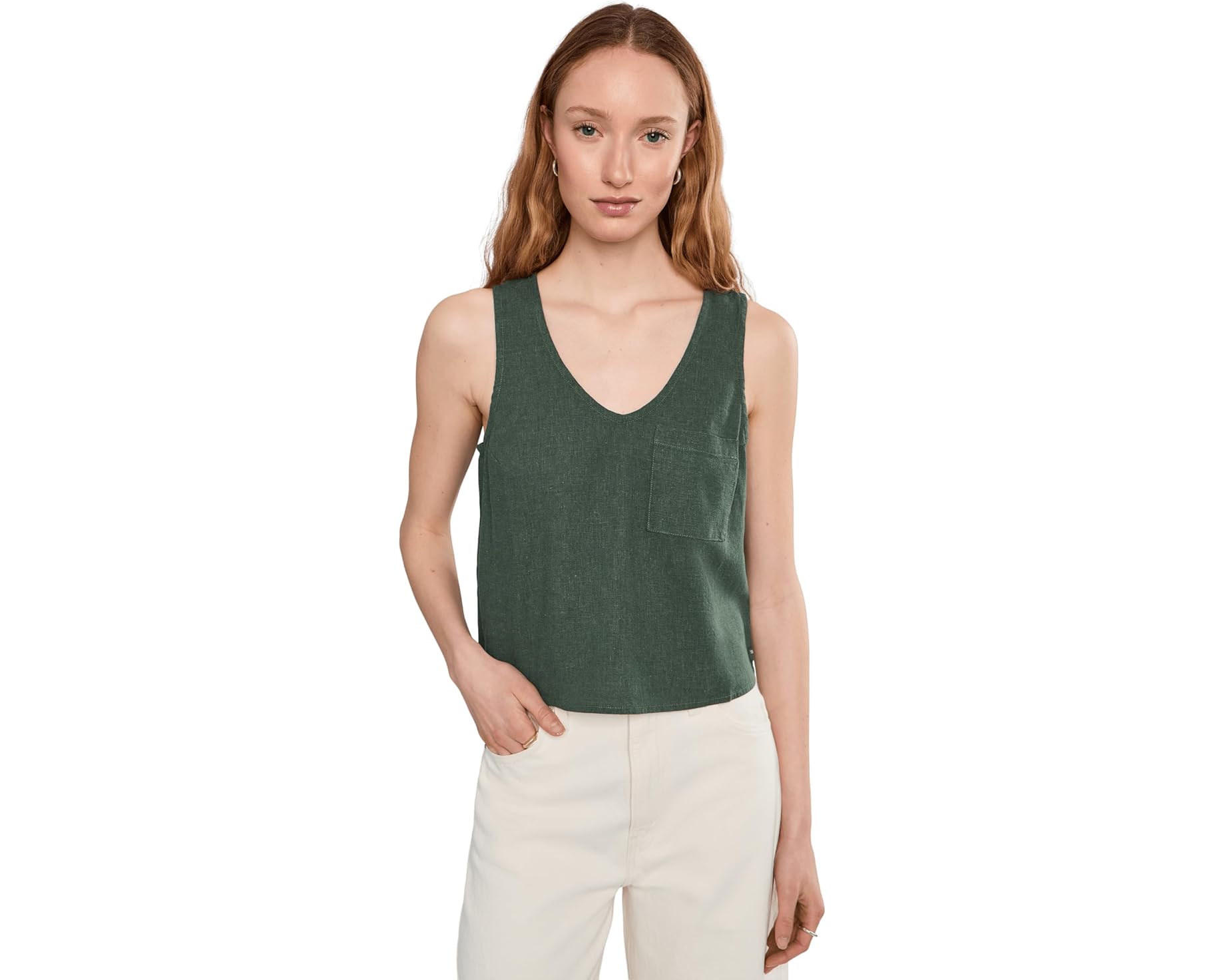 (取寄) レディース タージ ヘンプ ボタン バック タンク Toad&Co women Taj Hemp Button Back Tank Cilantro|スウィートラグ