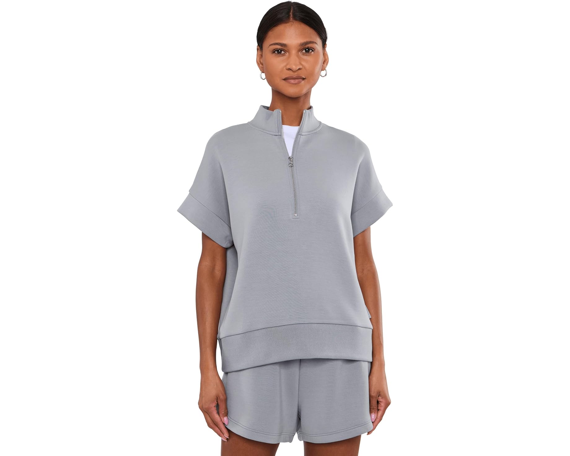(取寄) バーリー レディース リッチー ショート スリーブ スウェット Varley women Ritchie Short Sleeve Sweat Wind Blue｜スウィートラグ