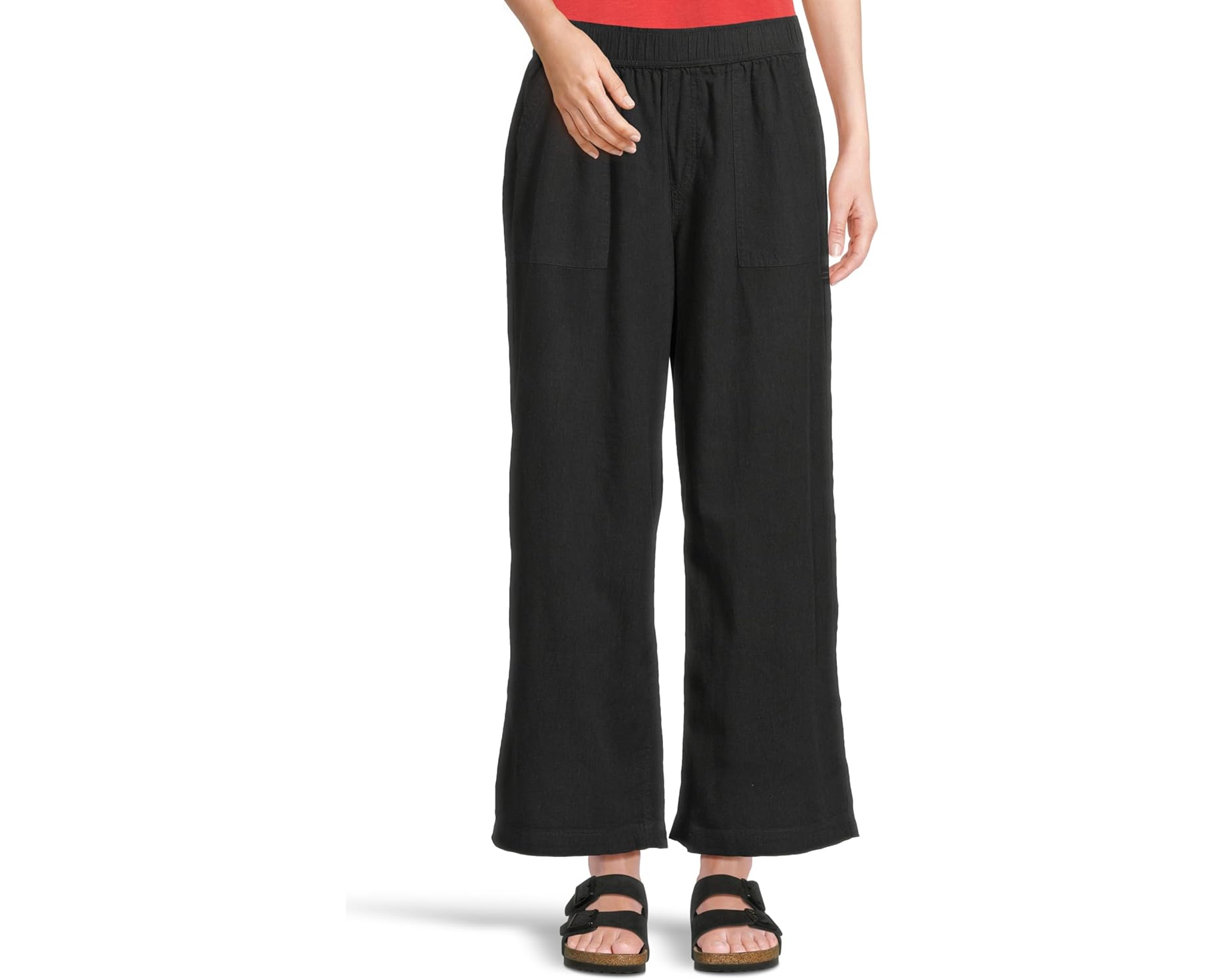 (取寄) レディース タージ ヘンプ ワイド レッグ パンツ Toad&amp;Co women Taj Hemp Wide Leg Pants Black｜スウィートラグ