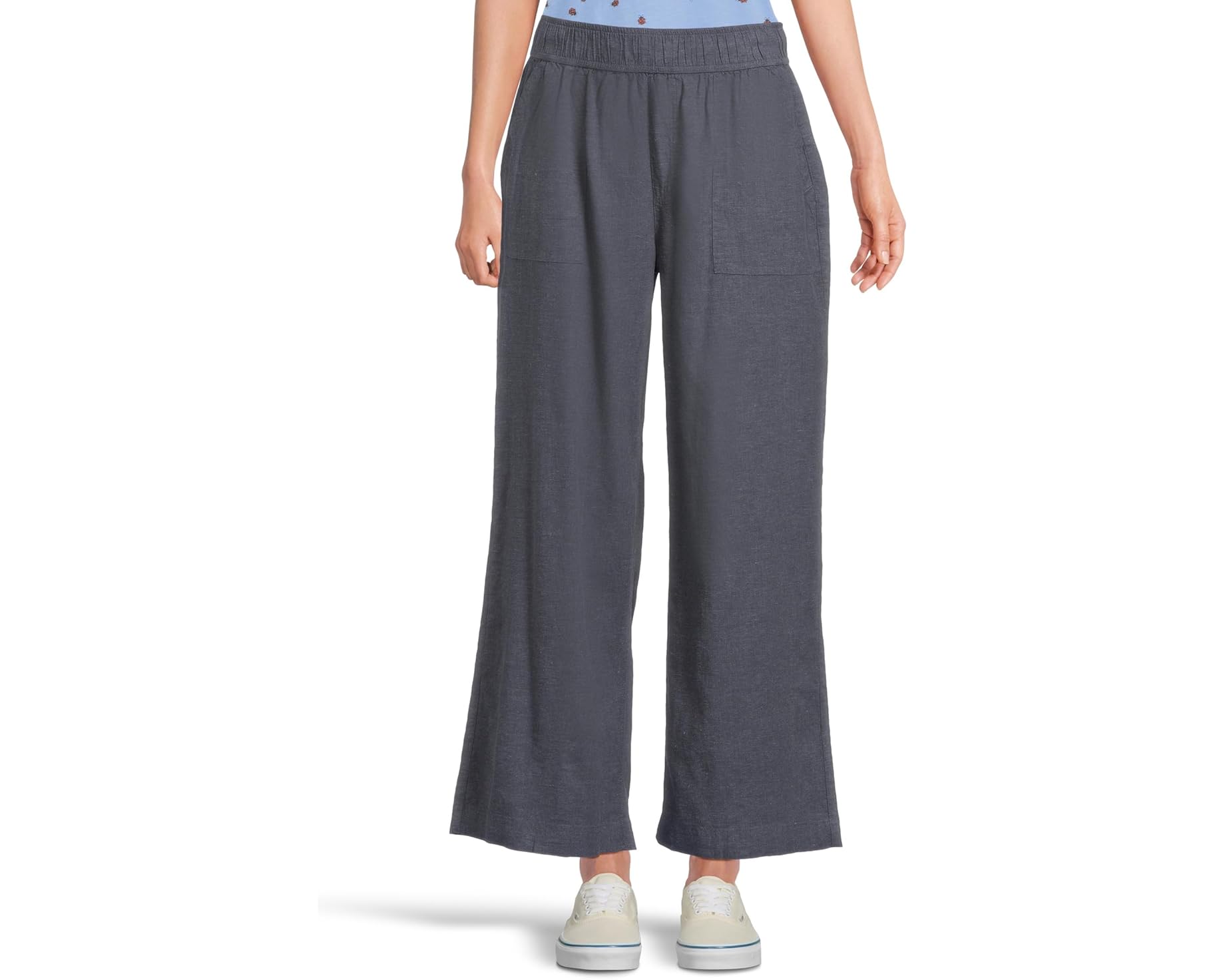 (取寄) レディース タージ ヘンプ ワイド レッグ パンツ Toad&amp;Co women Taj Hemp Wide Leg Pants True Navy｜スウィートラグ