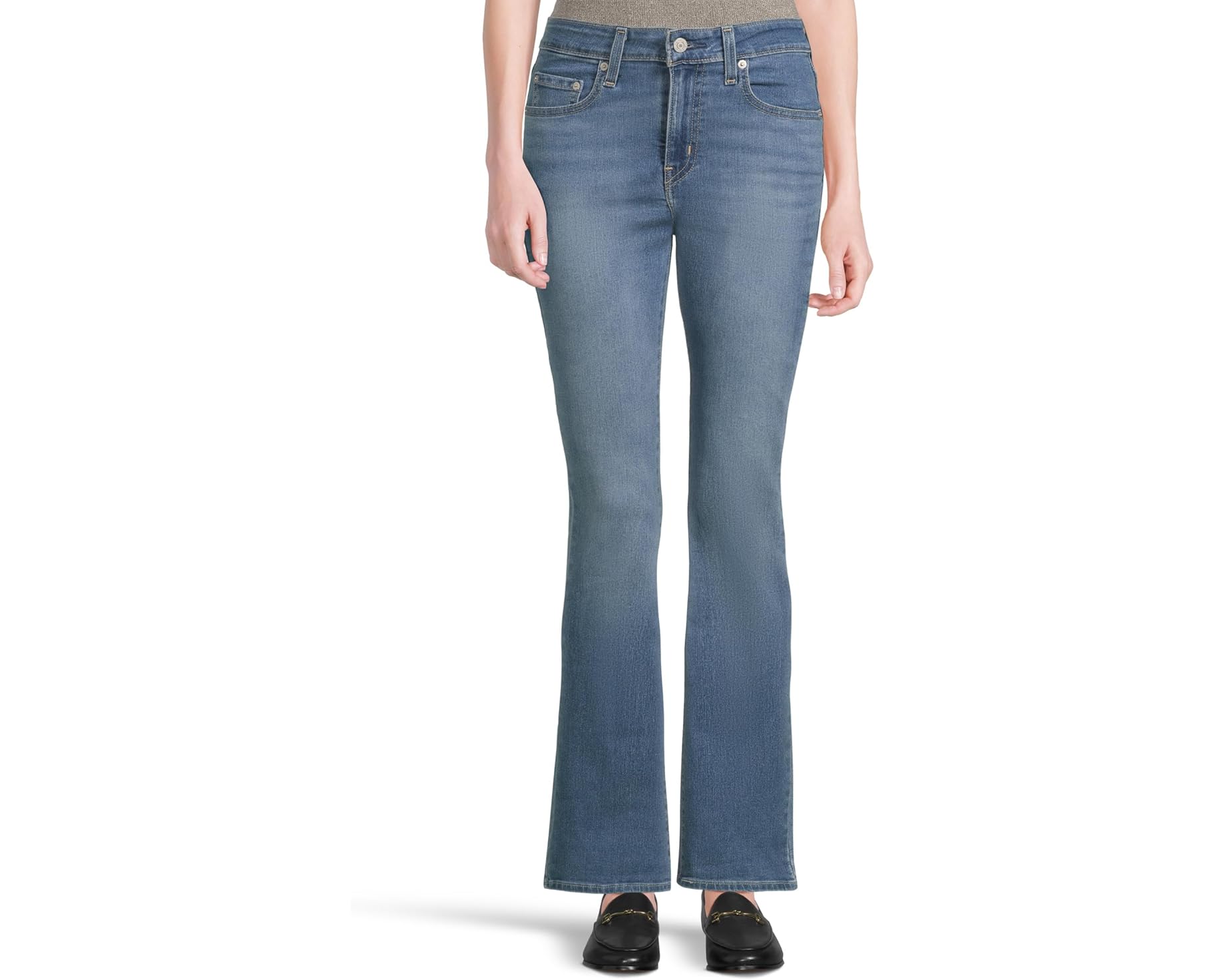 (取寄) レディース 725 ハイライズ ブーツカット Levi's Womens women 725 High-Rise Bootcut Eternal Indigo Mid｜スウィートラグ