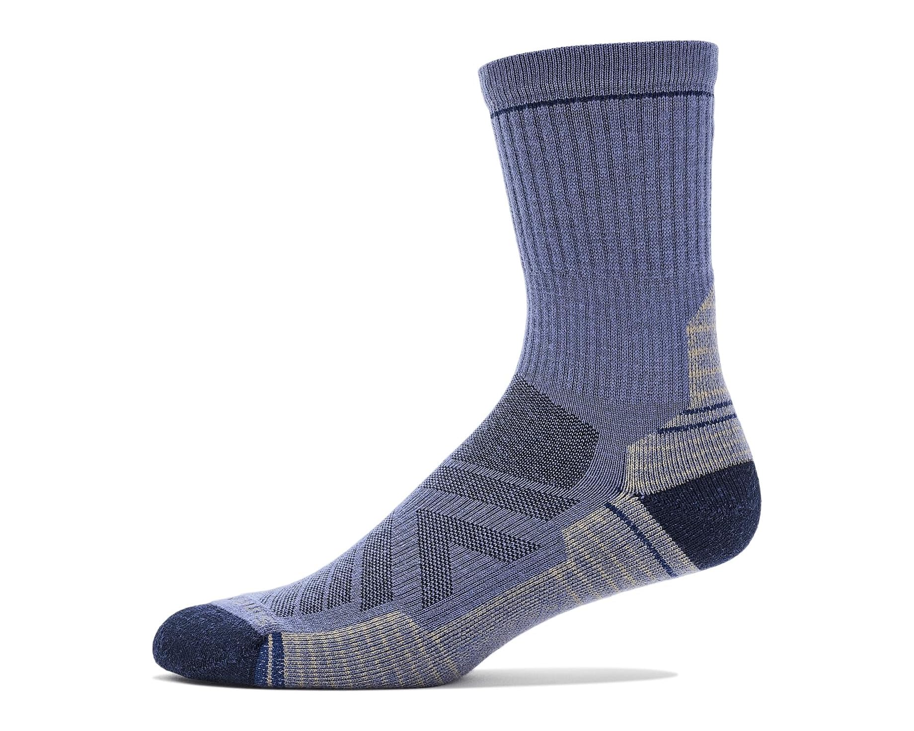 (取寄) スマートウール メンズ ハイク ライト クッション ミッド クルー ソックス Smartwool men Hike Light Cushion Mid Crew Socks Nightfall Blue｜スウィートラグ