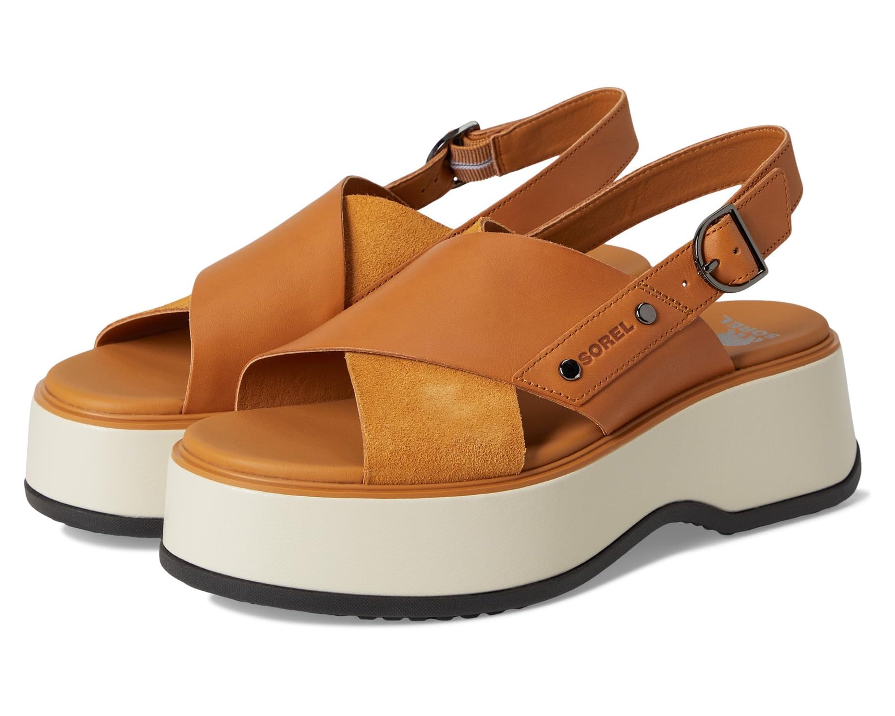 (取寄) ソレル レディース デイスプリング クリスクロス サンダル SOREL women Dayspring Crisscross Sandals Canyon Gold/Black｜スウィートラグ