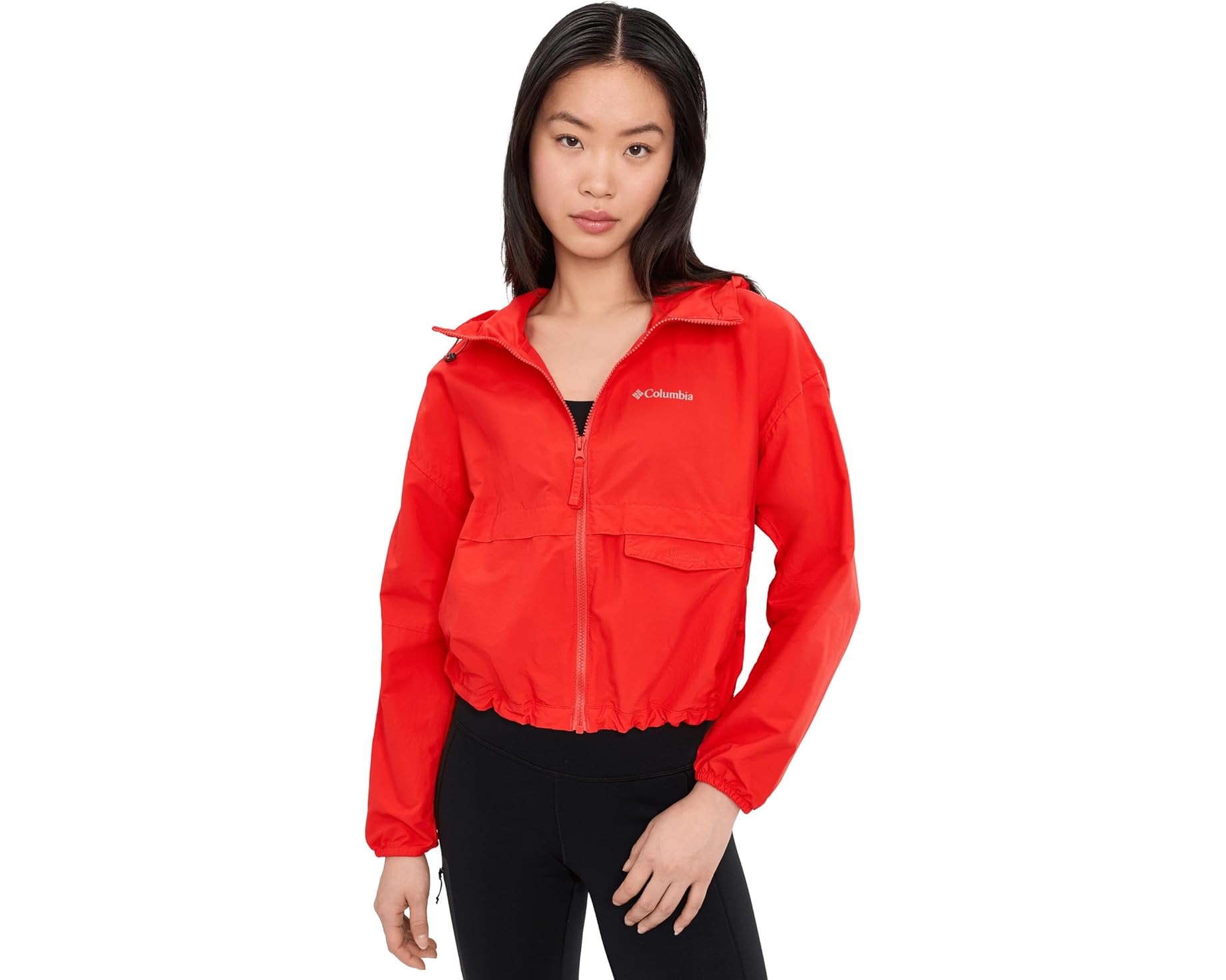 (取寄) コロンビア レディース スパイア クロップド ウィンドブレーカー Columbia women Spire Valley &cent; Cropped Windbreaker Poppy Red｜スウィートラグ