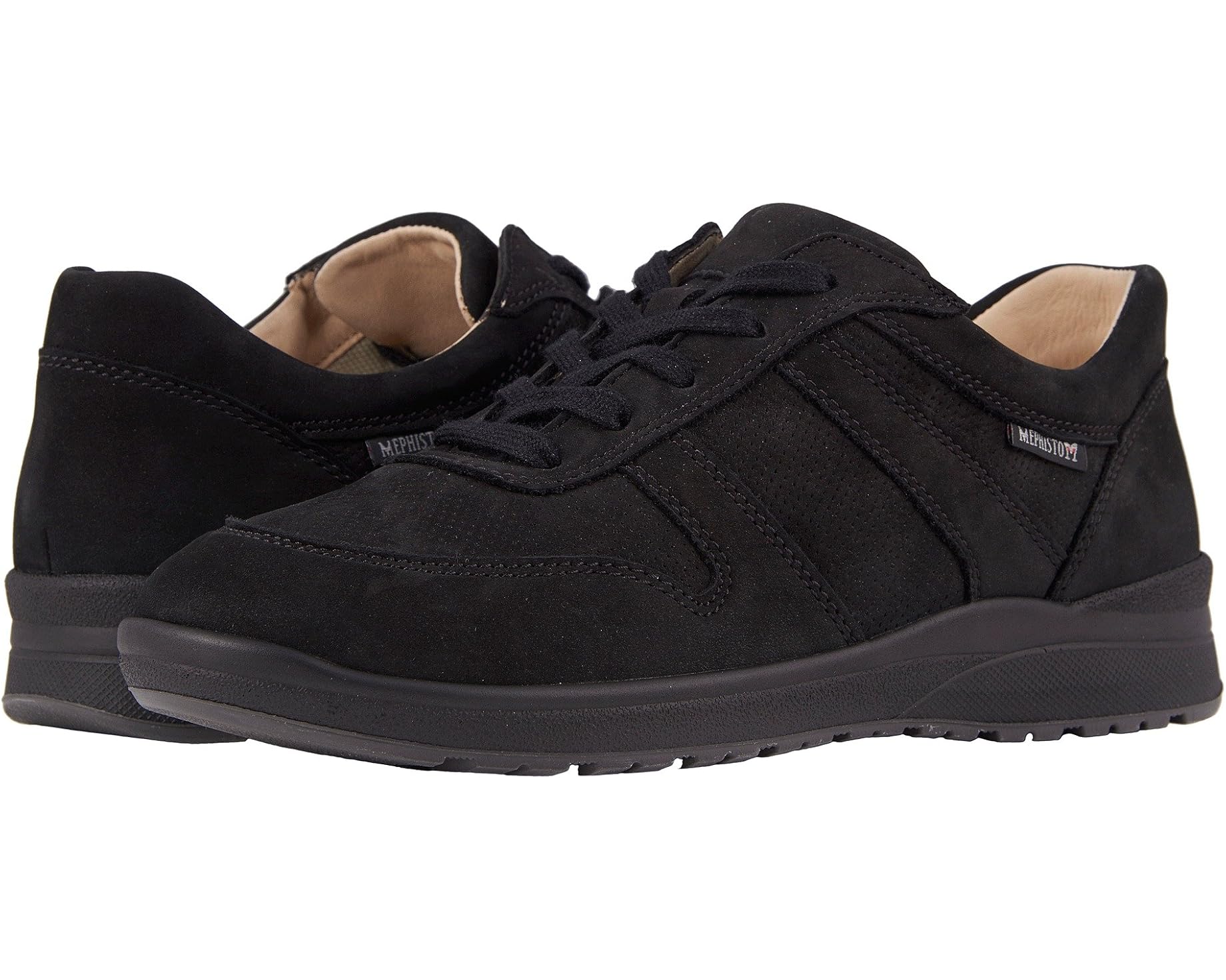 (取寄) メフィスト レディース レベッカ パーフ Mephisto women Rebeca Perf Black Bucksoft｜スウィートラグ