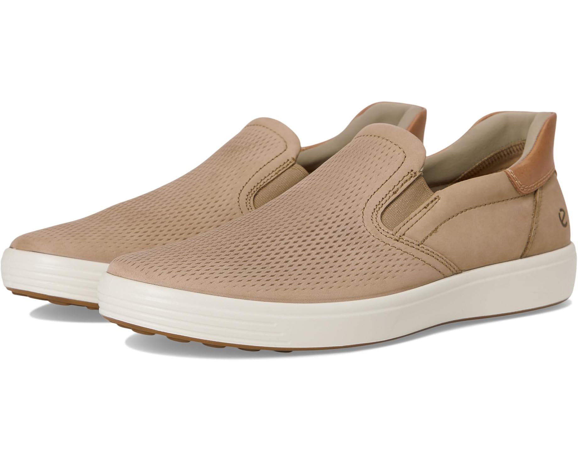 (取寄) エコー メンズ ソフト 7 イージー スリップ オン スニーカー ECCO men Soft 7 Easy Slip On Sneaker Nutmeg Brown/Cashmere｜スウィートラグ
