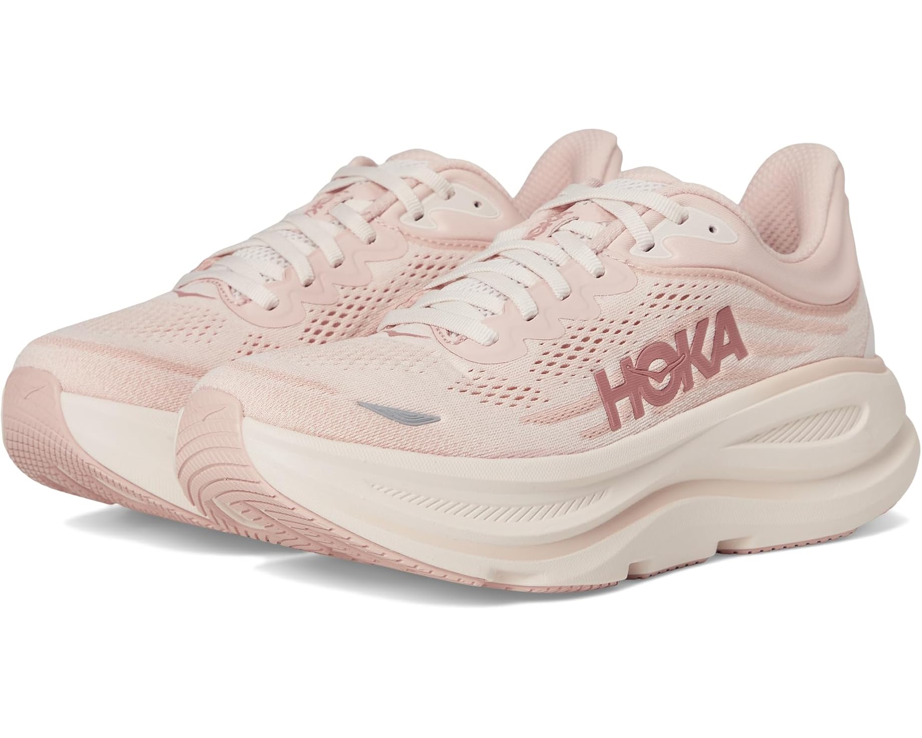 (取寄) ホカオネオネ レディース ボンダイ 9 Hoka women Bondi 9 Rose Latte/Rose Cream｜スウィートラグ