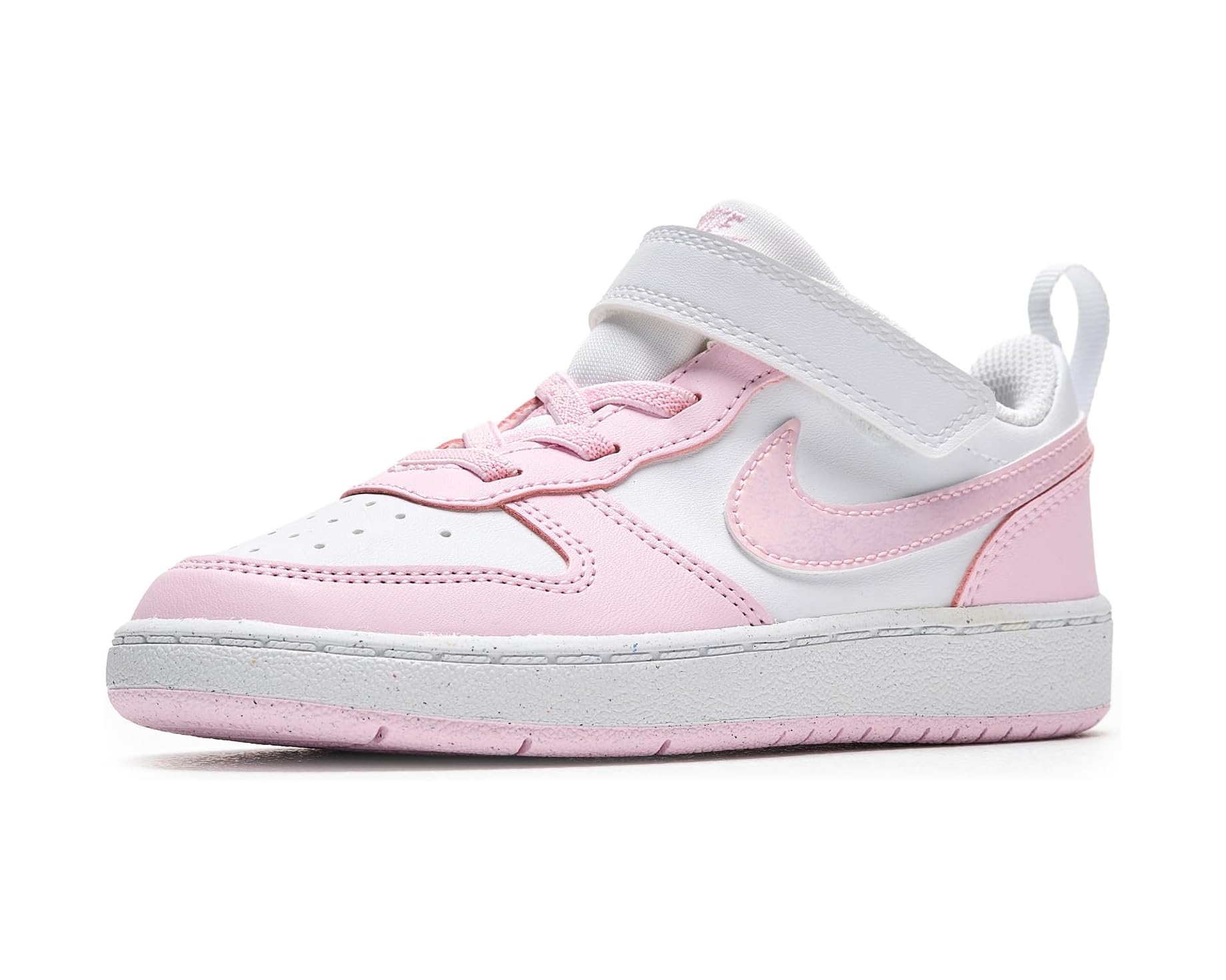 (取寄) ナイキ キッズ コート ボロー ロウ リクラフト (インファント/トドラー) Nike kids Court Borough Low Recraft (Infant/Toddler) White/Pink Foam｜スウィートラグ