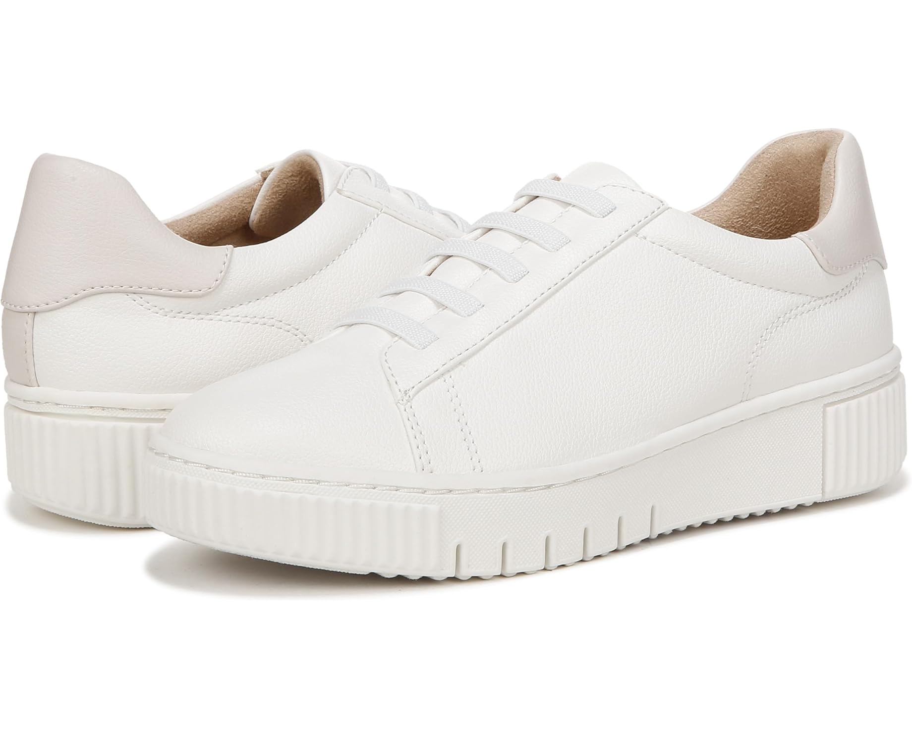 (取寄) ナチュラライザー レディース ソウル - ティア ステップ-イン Naturalizer women SOUL - Tia Step-In White Faux Leather｜スウィートラグ