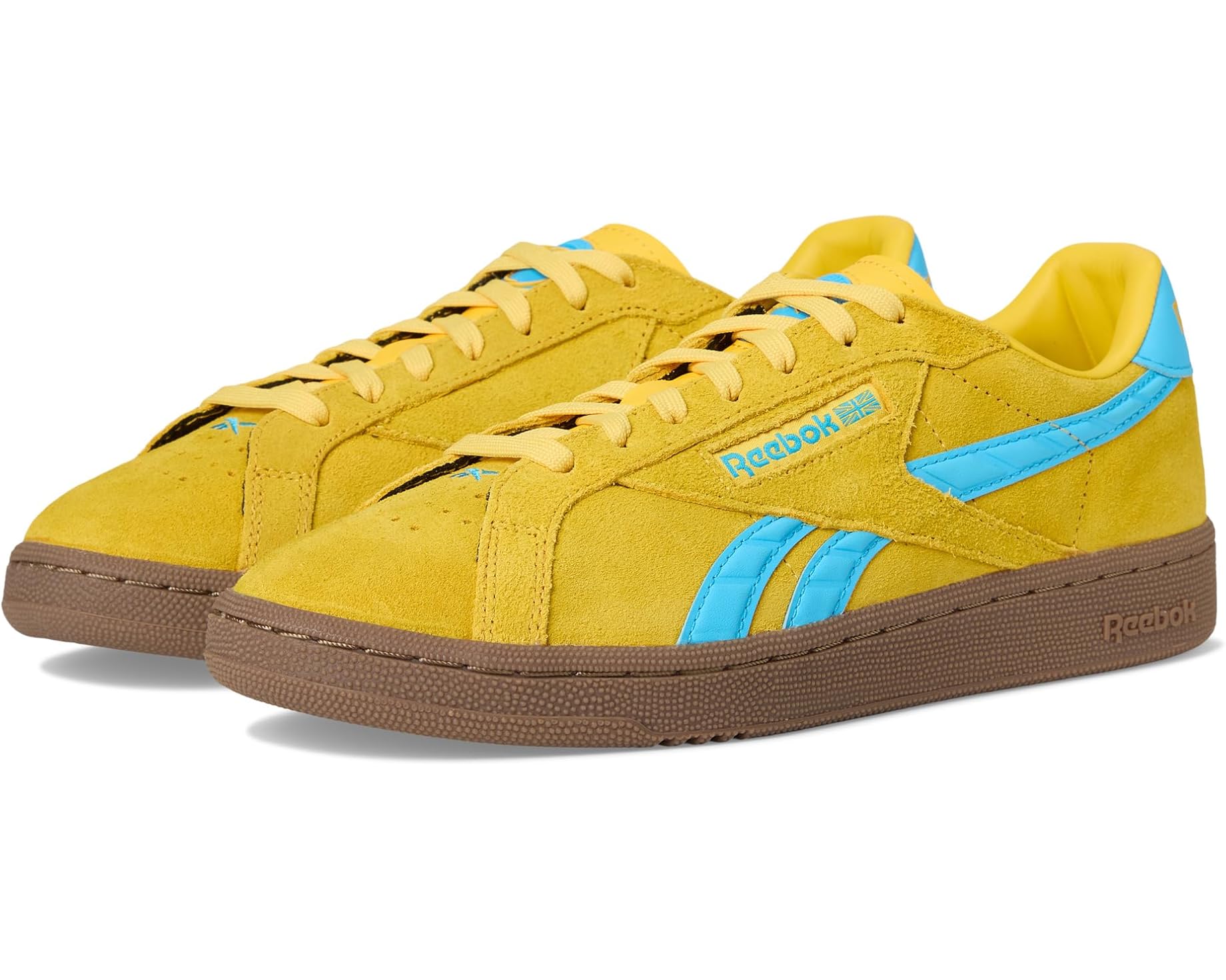 (取寄) リーボック ライフスタイル レディース クラブ シー グラウンズ UK Reebok Lifestyle women Club C Grounds UK Golden Haze/Future Cyan/Gum｜スウィートラグ 21,805円