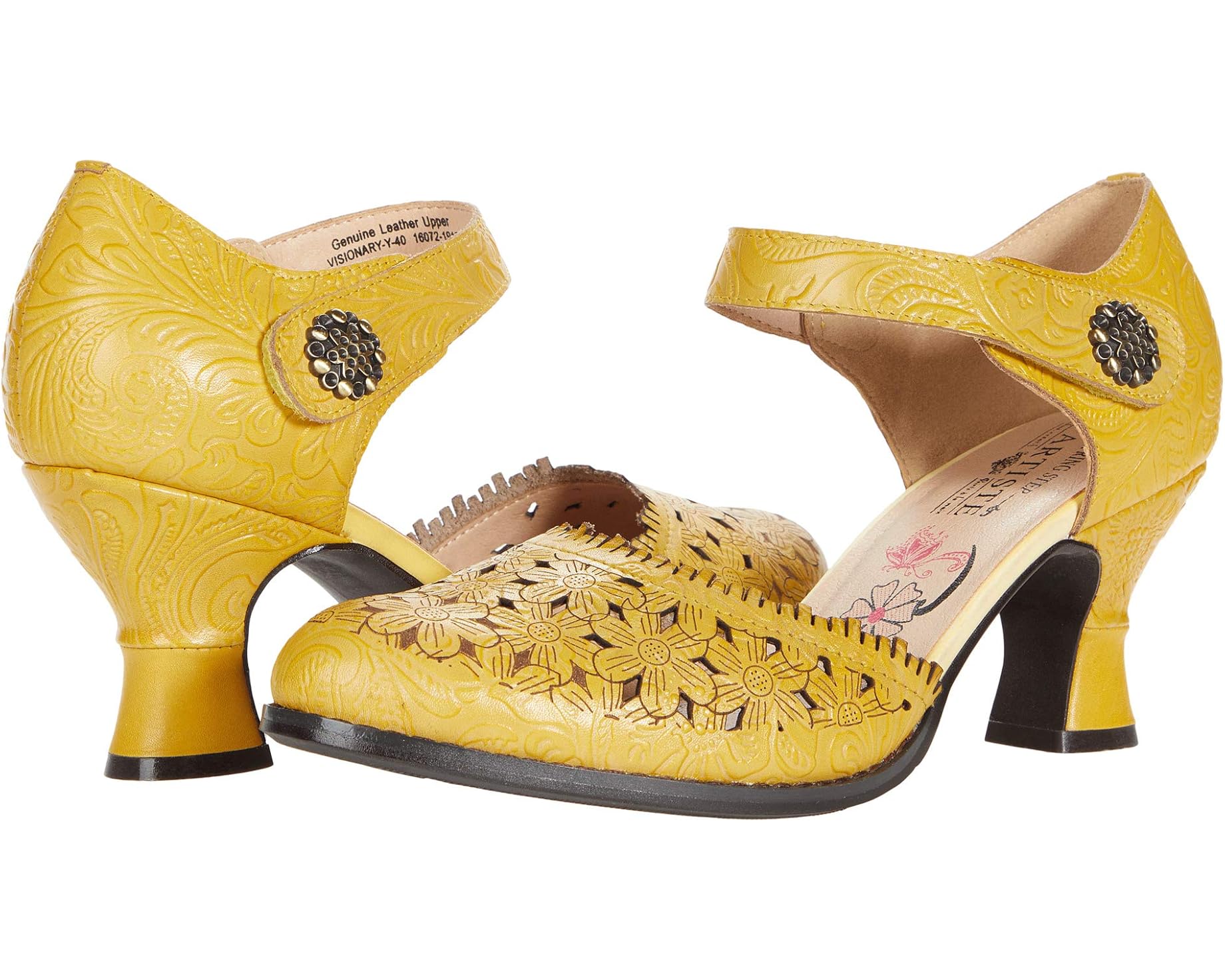 (取寄) レディース ビジョナリー L'Artiste by Spring Step women Visionary Yellow Leather|スウィートラグ