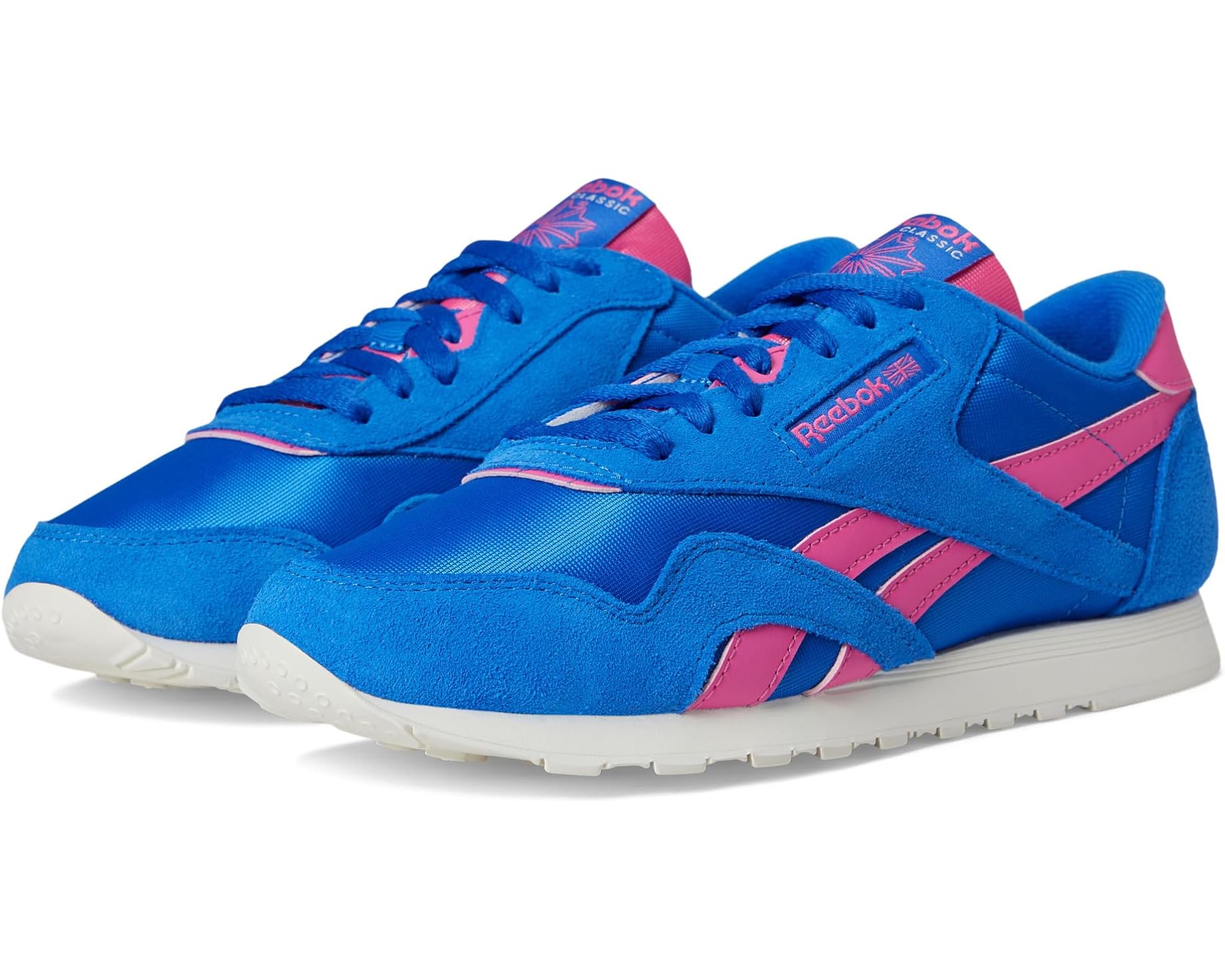 (取寄) リーボック ライフスタイル レディース クラシック ナイロン Reebok Lifestyle women Classic Nylon Optimum Blue/True Pink/Chalk|スウィートラグ