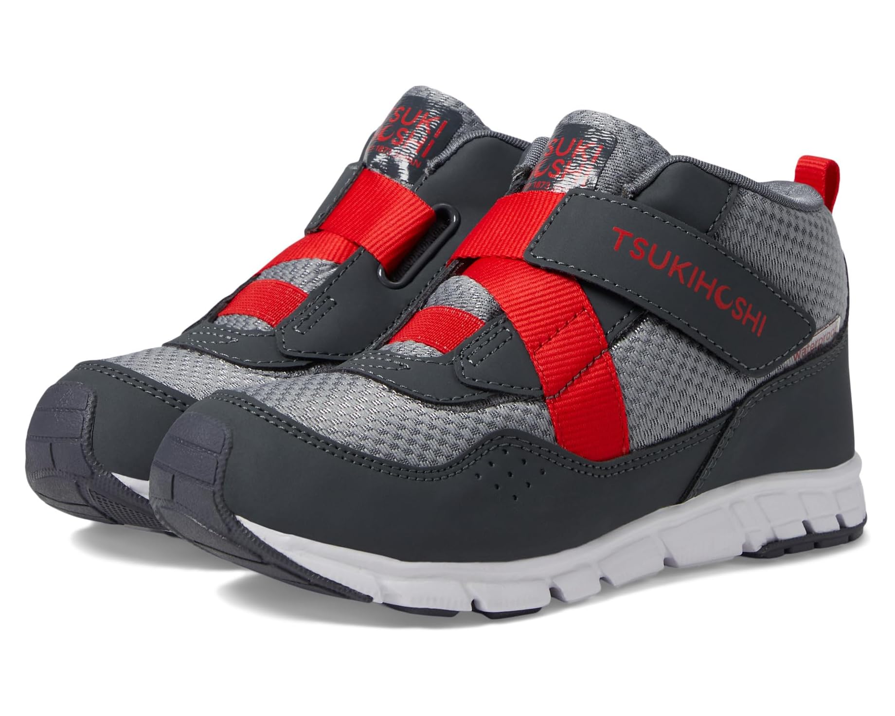 (取寄) キッズ トーキョー (トドラー/リトル キッド) Tsukihoshi kids Tokyo (Toddler/Little Kid) Slate/Red｜スウィートラグ