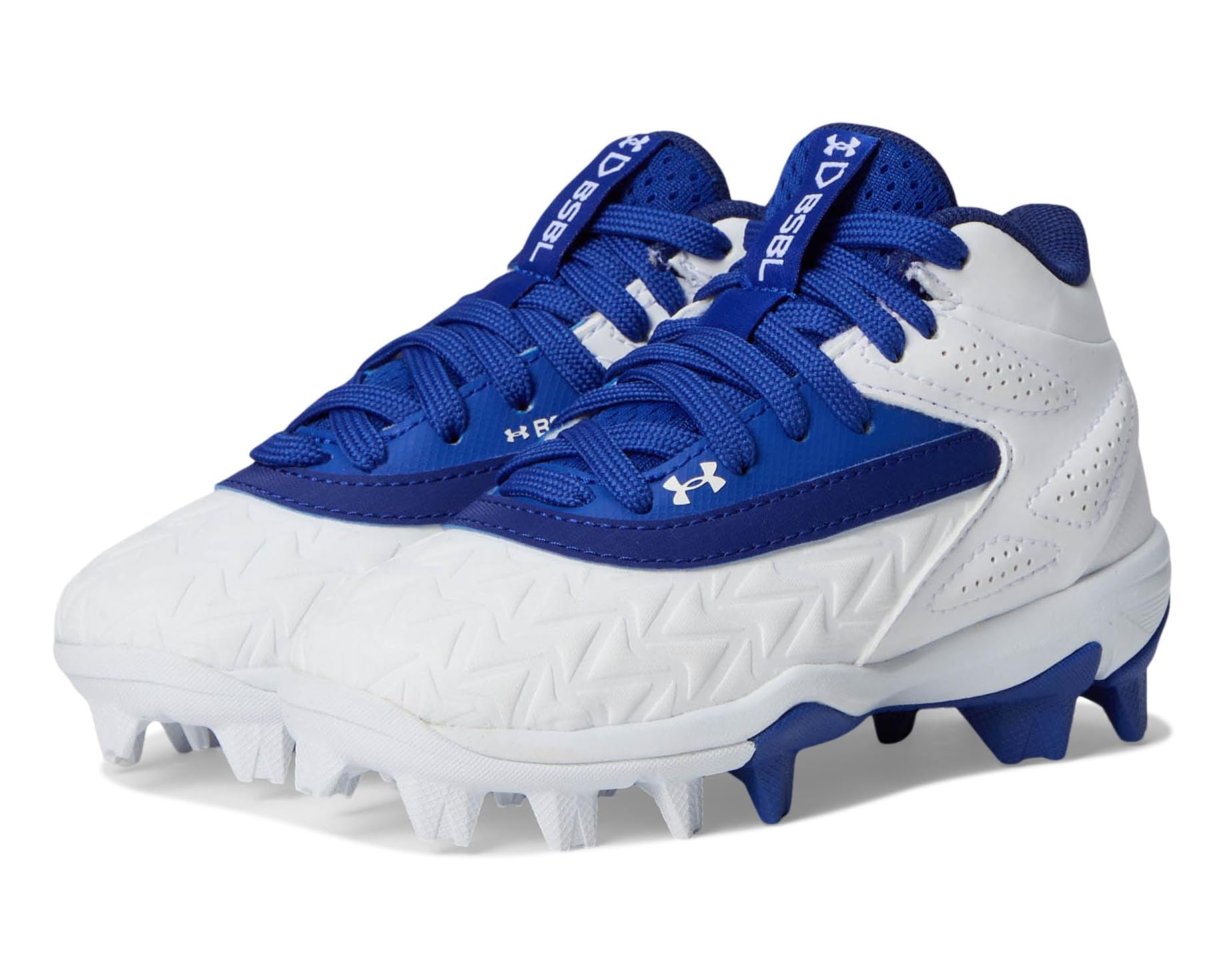 (取寄) アンダーアーマー キッズ リードオフ ミッド RM ジュニア 3.0 (トドラー/リトル キッド/ビッグ キッド) Under Armour kids Leadoff Mid RM Jr. 3.0 (Toddler/Little Kid/Big Kid) Royal/White/Royal｜スウィートラグ 11,965円