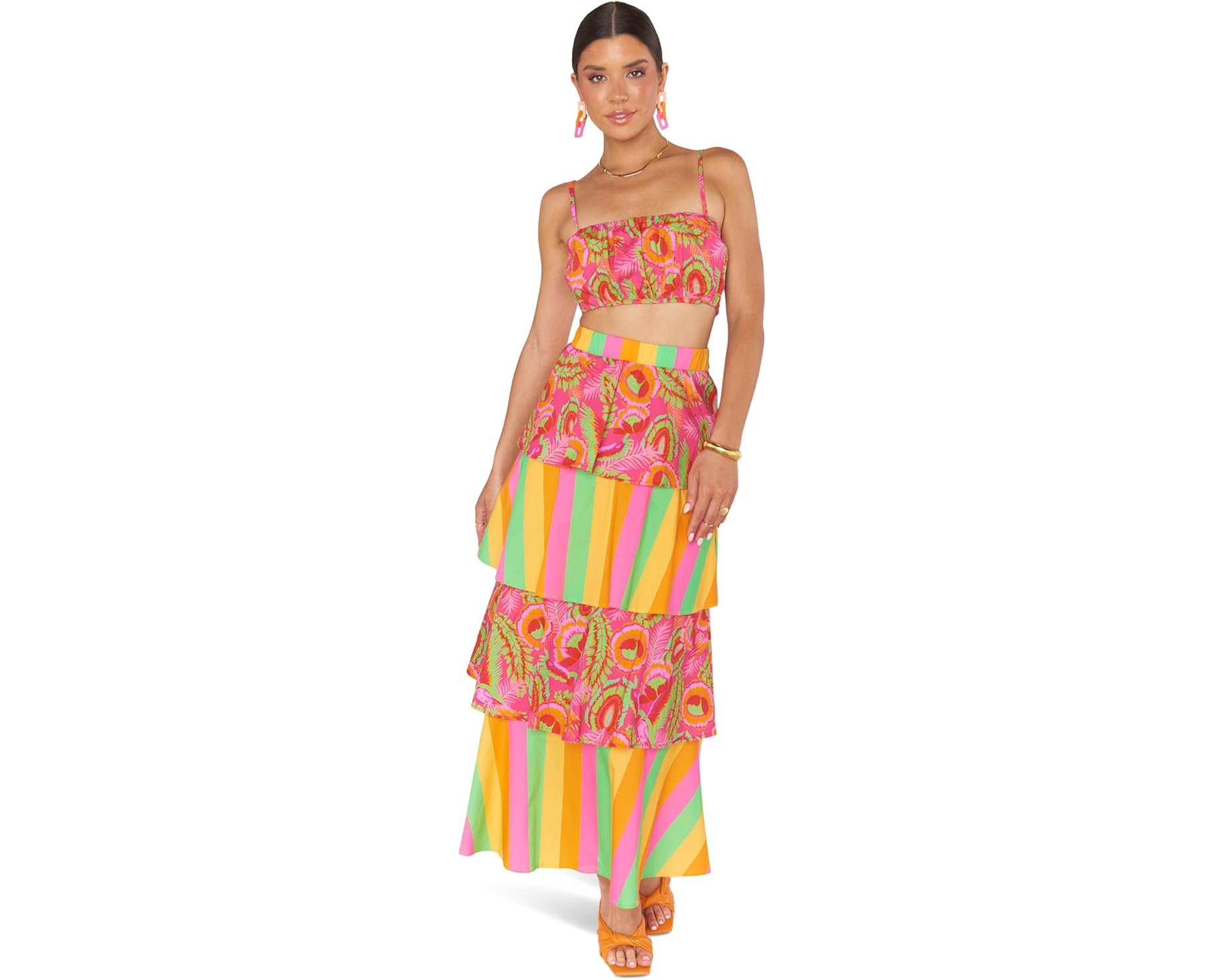 (取寄) ショウ ミー ユア ムームー レディース カルタヘナ トップ Show Me Your Mumu women Cartagena Top Paradise Palms|スウィートラグ
