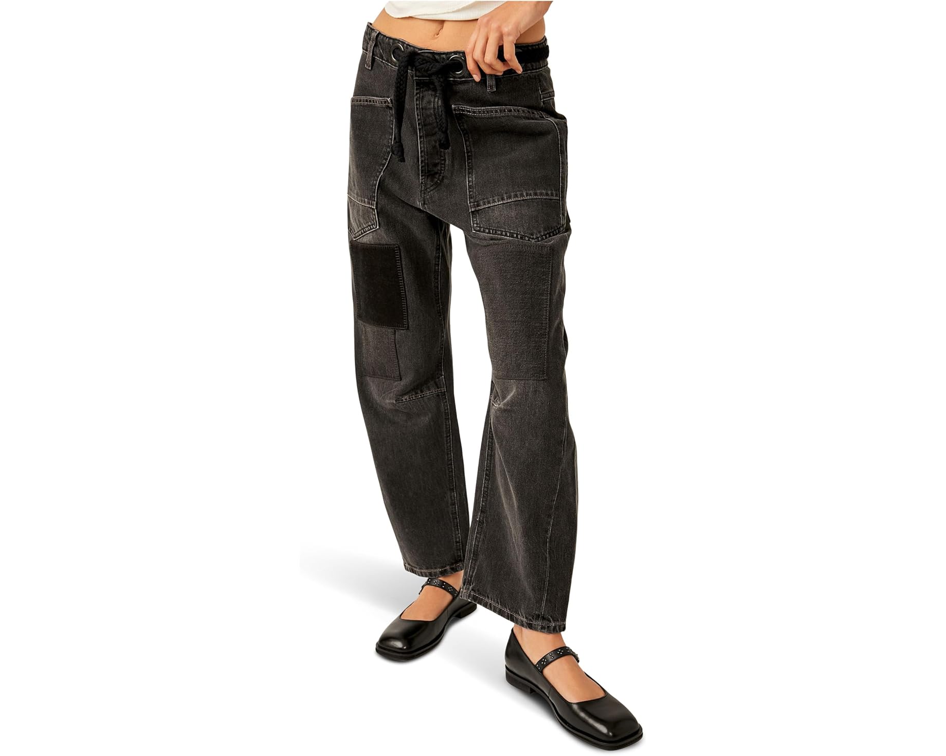 (取寄) フリーピープル レディース モキシー ロウ スラング プル-オン バレル Free People women Moxie Low Slung Pull-On Barrel Night Hawk 2｜スウィートラグ