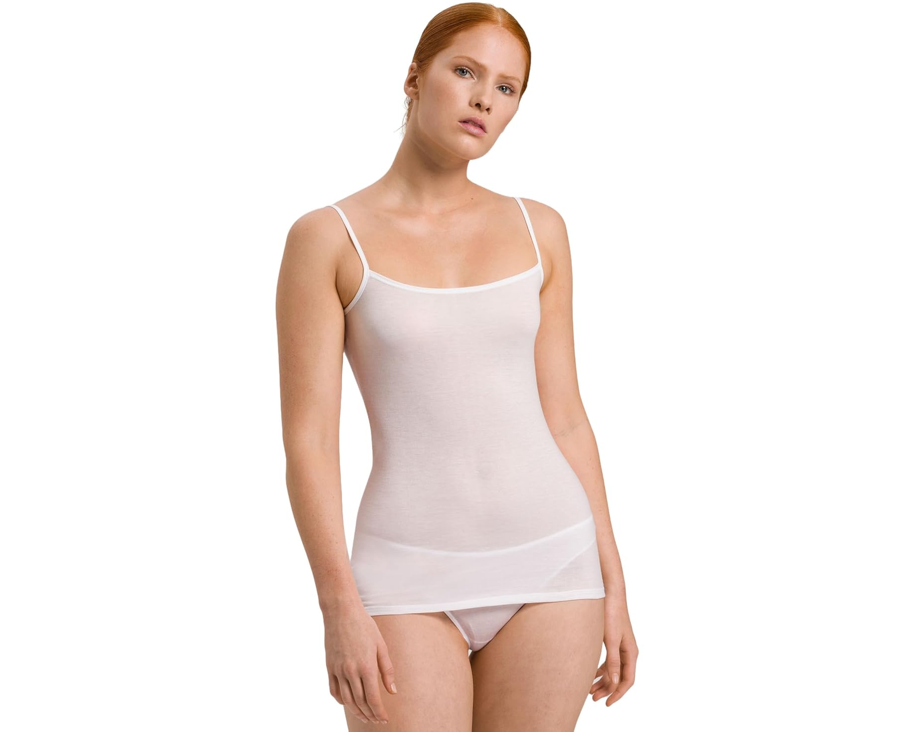 (取寄) ハンロ レディース ウルトラライト スパゲッティ キャミソール Hanro women Ultralight Spaghetti Camisole White｜スウィートラグ