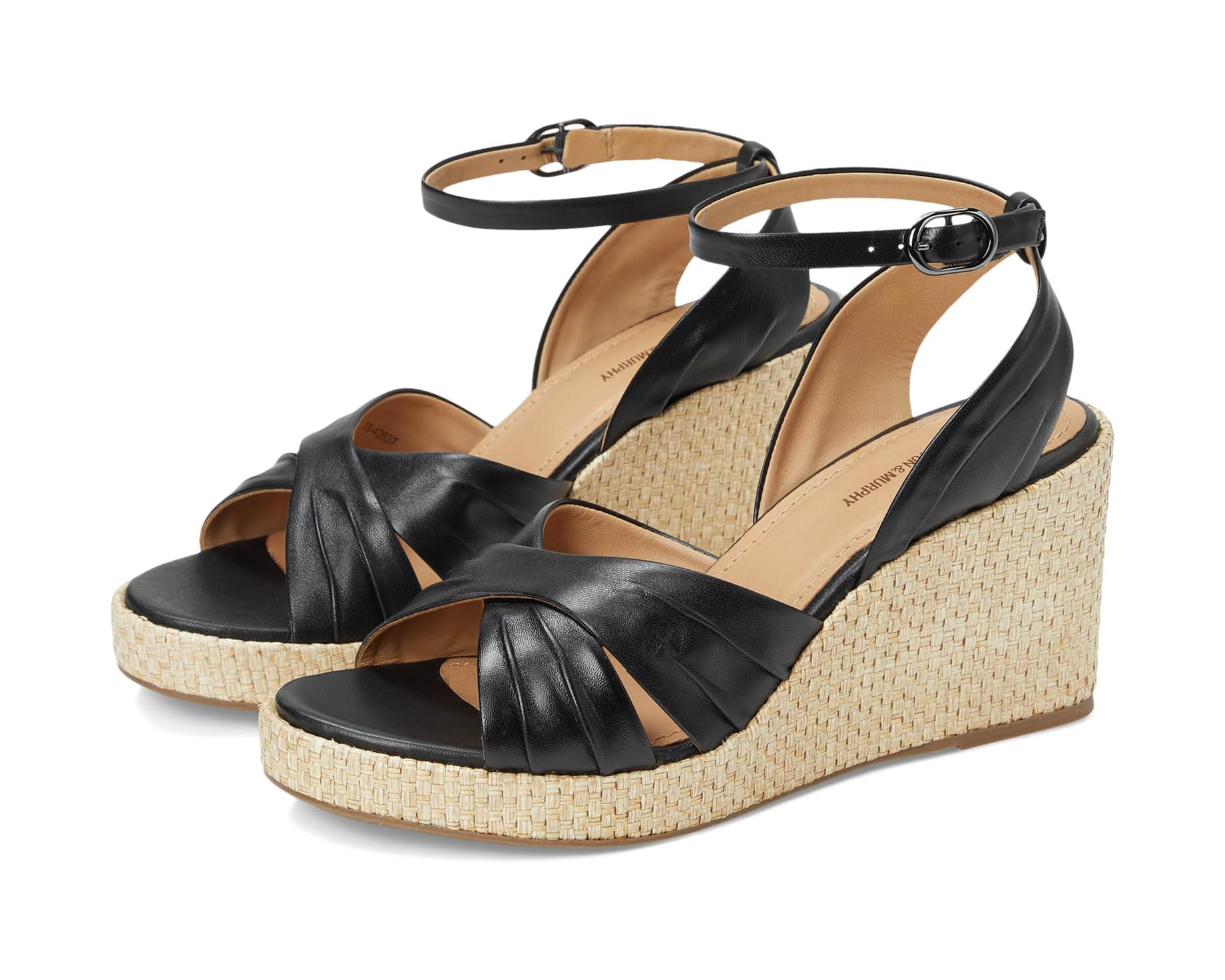 (取寄) レディース マルシア クロス-バンド サンダル Johnston &amp; Murphy women Marcia Cross-Band Sandal Black｜スウィートラグ