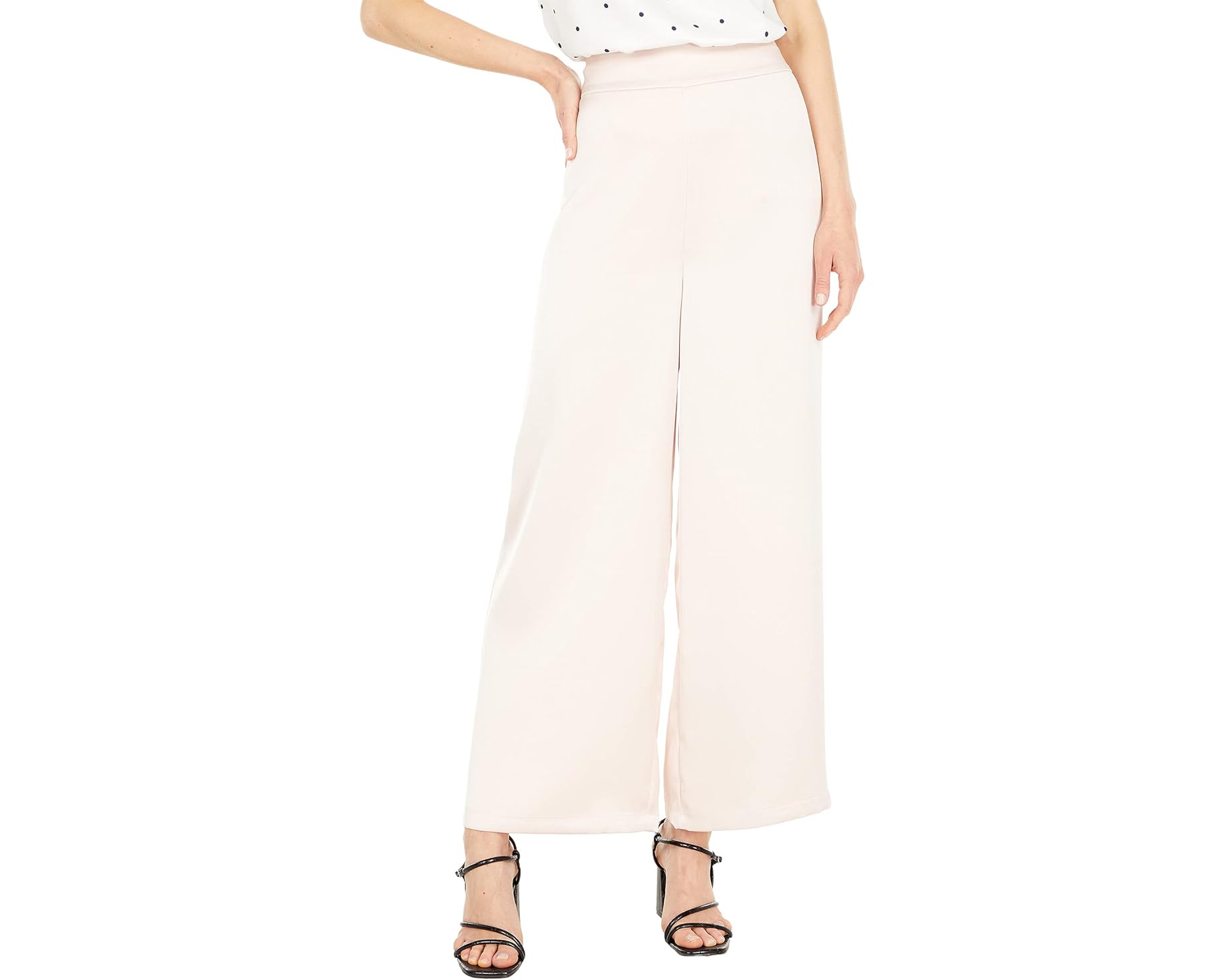 (取寄) バッジェリーミシュカ レディース ワイド レッグ クロップド パンツ Badgley Mischka women Wide Leg Cropped Pants Blush|スウィートラグ