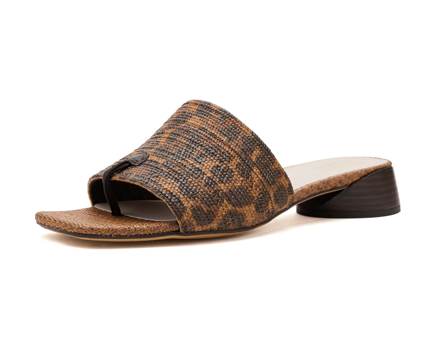 (取寄) フランコ サルト レディース ローラン Franco Sarto women Loran Leopard Brown Raffia｜スウィートラグ