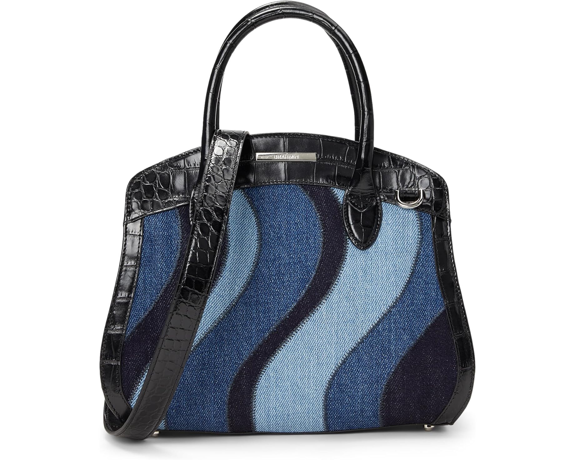 (取寄) ブラーミン ロゼッタ サッチェル Brahmin Rosetta Satchel Retro Blue｜スウィートラグ